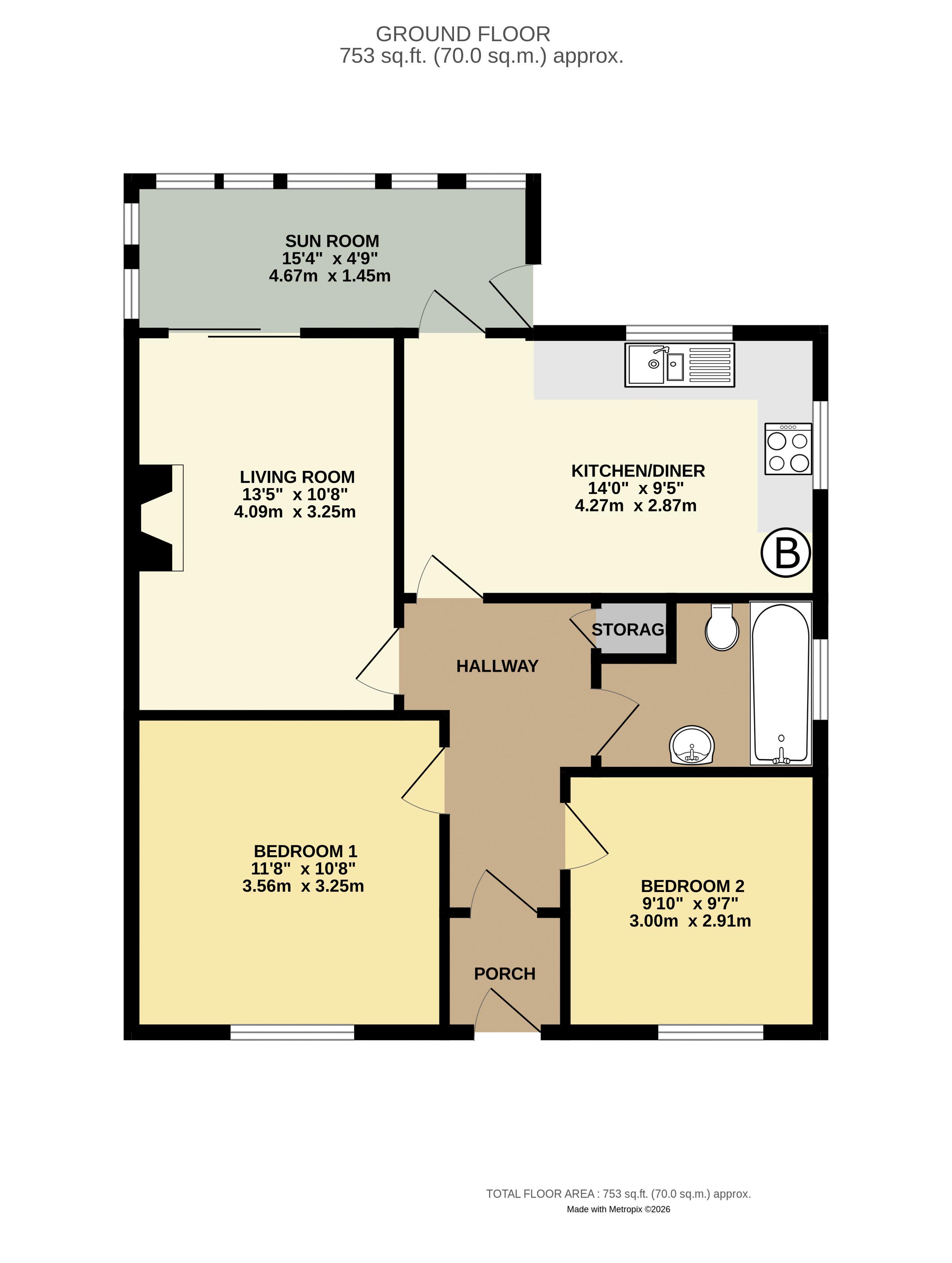 8a, Westwood Avenue, Plymouth floorplan
