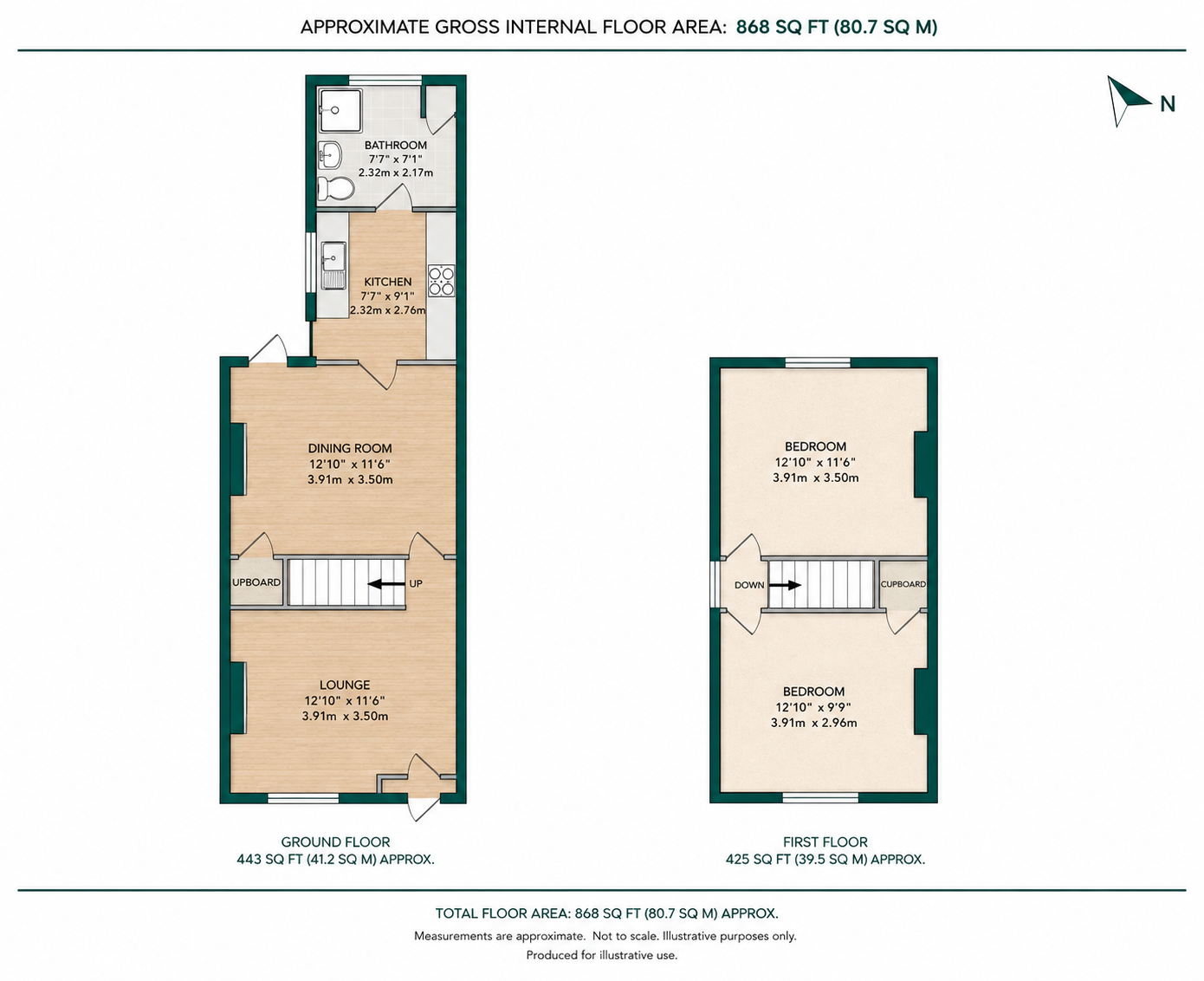 38, Woodstreet, Mitcham floorplan