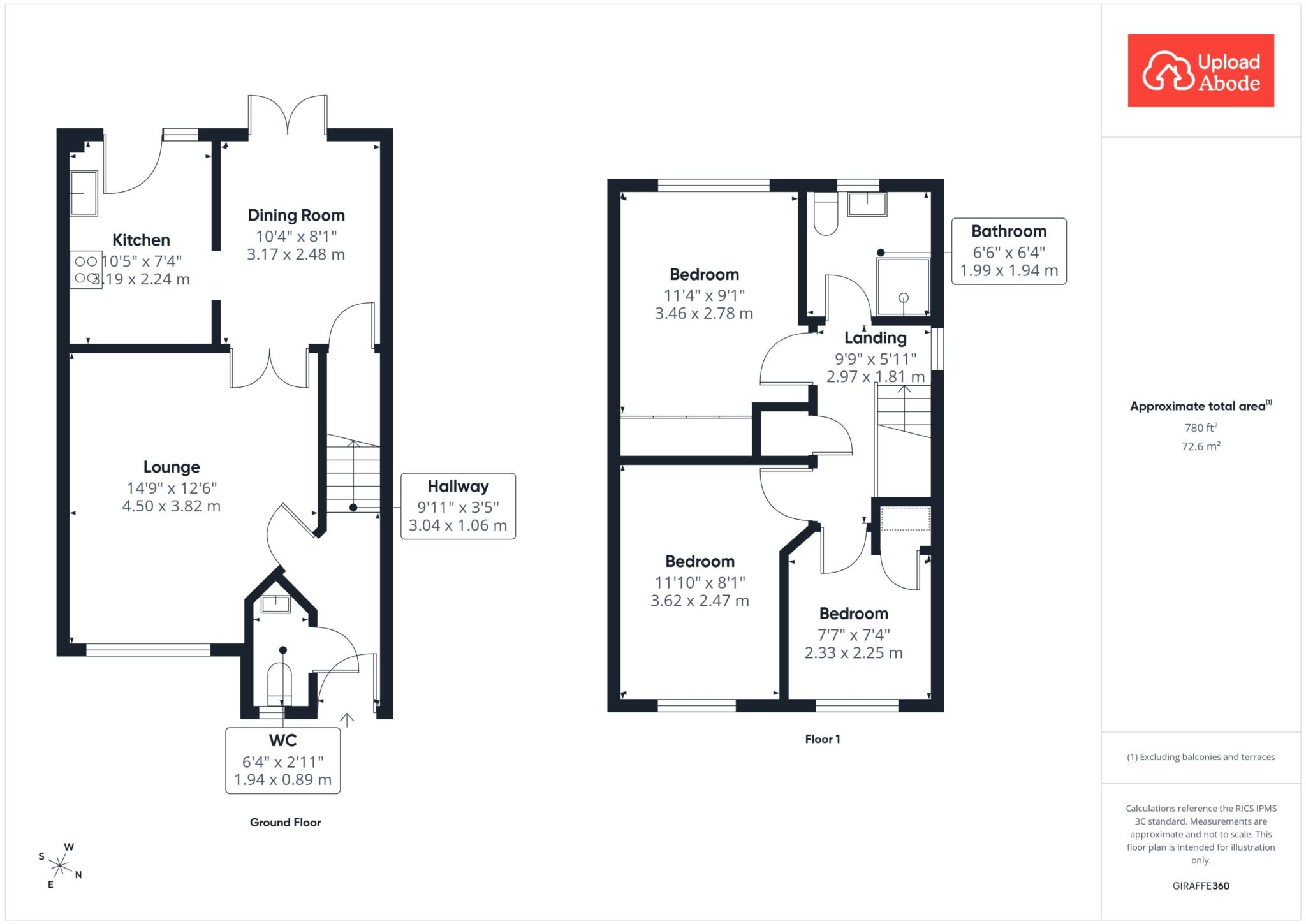 17, Lammermuir Way, Airdrie floorplan