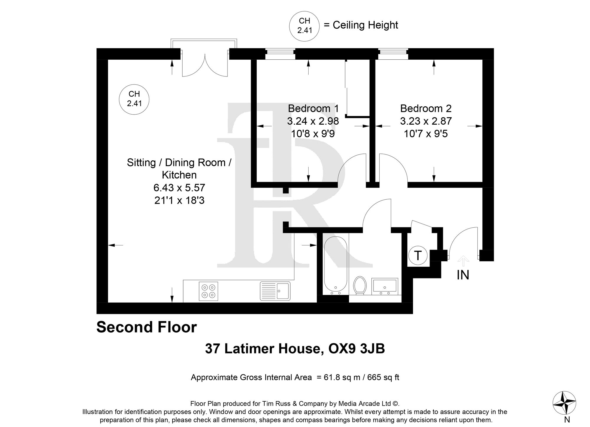 37 Latimer House Angus Court, Thame floorplan