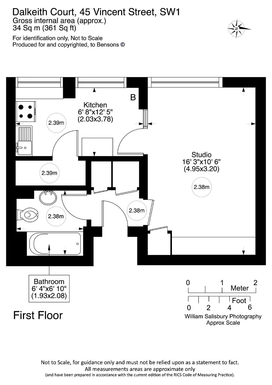 Flat 9, 45, Vincent Street, London floorplan