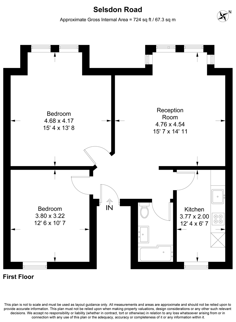 2C, Selsdon Road, Wanstead floorplan