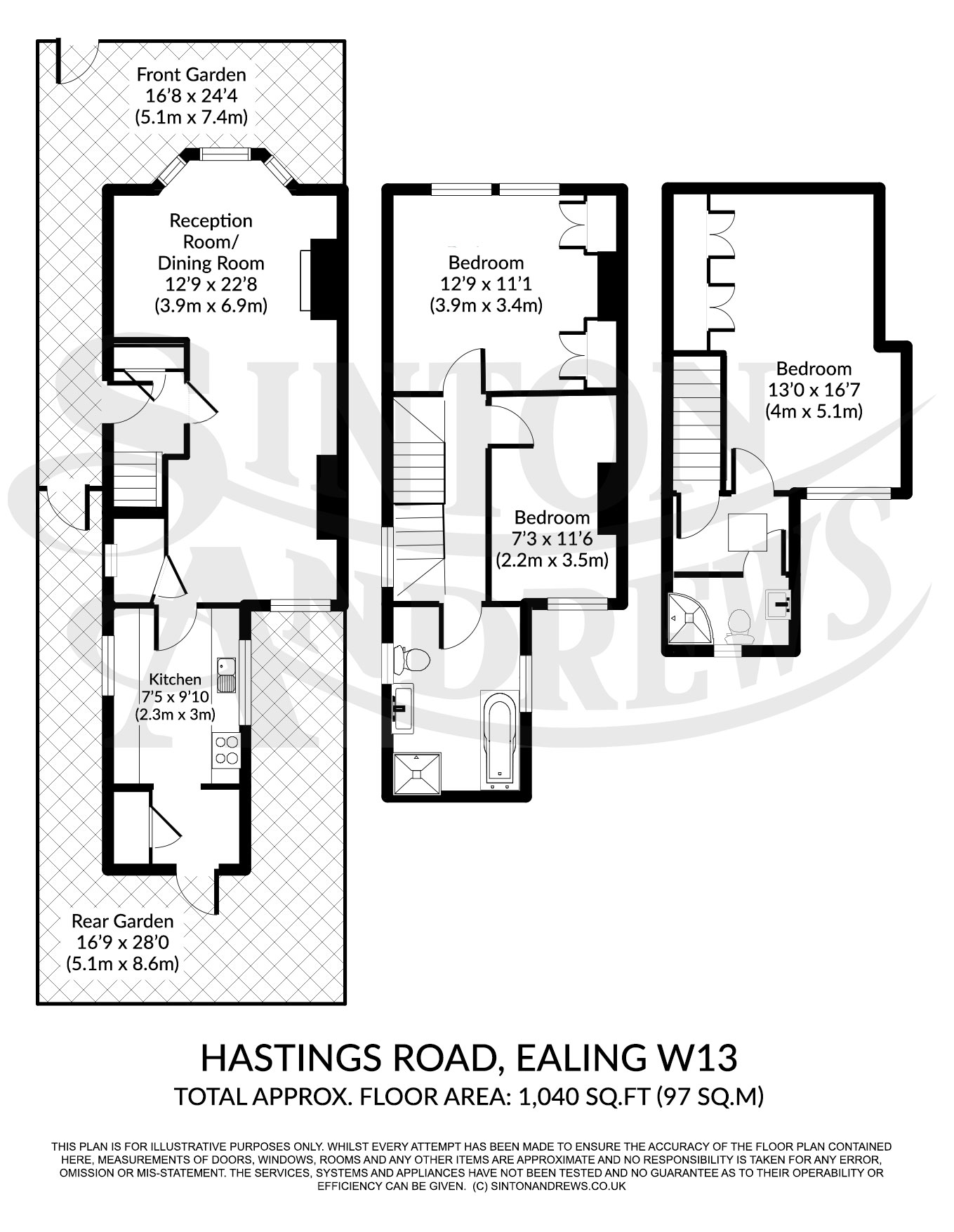 3 Bedrooms End terrace house for sale in Hastings Road, London W13