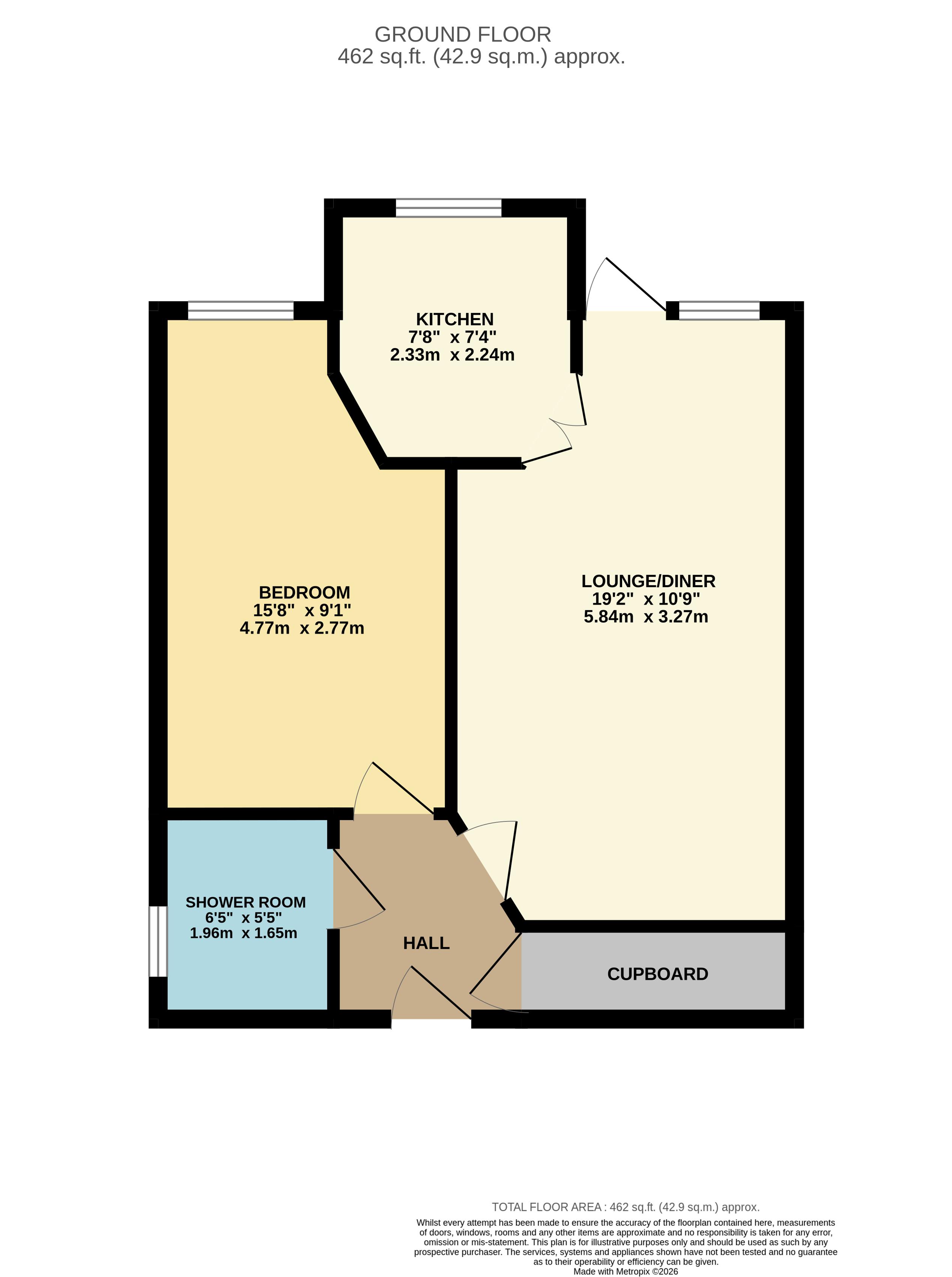 5 Cliff Richard Court, High Street, Waltham Cross floorplan