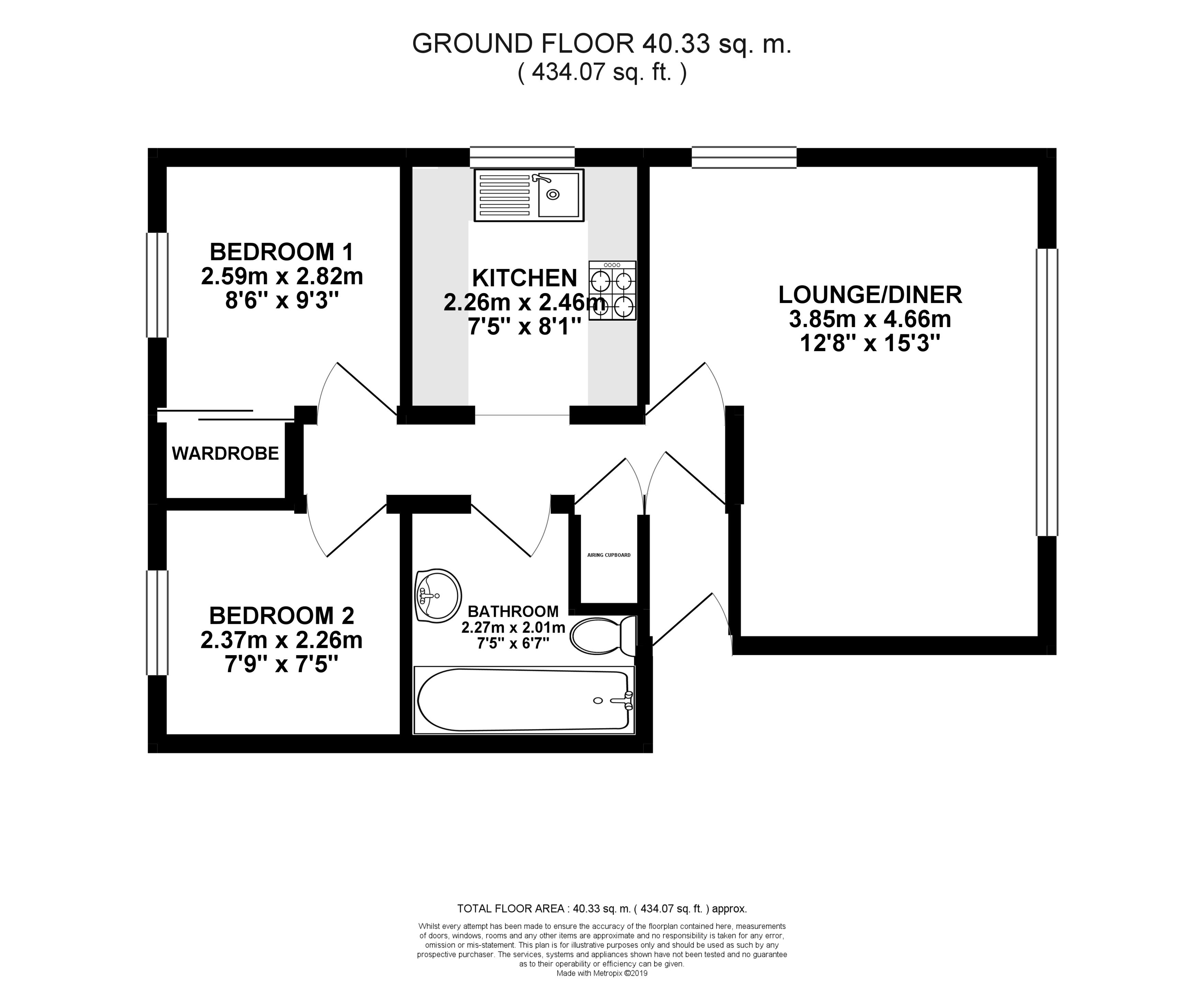 2 Bedrooms Flat for sale in Milton Walk, Houghton Regis, Dunstable LU5