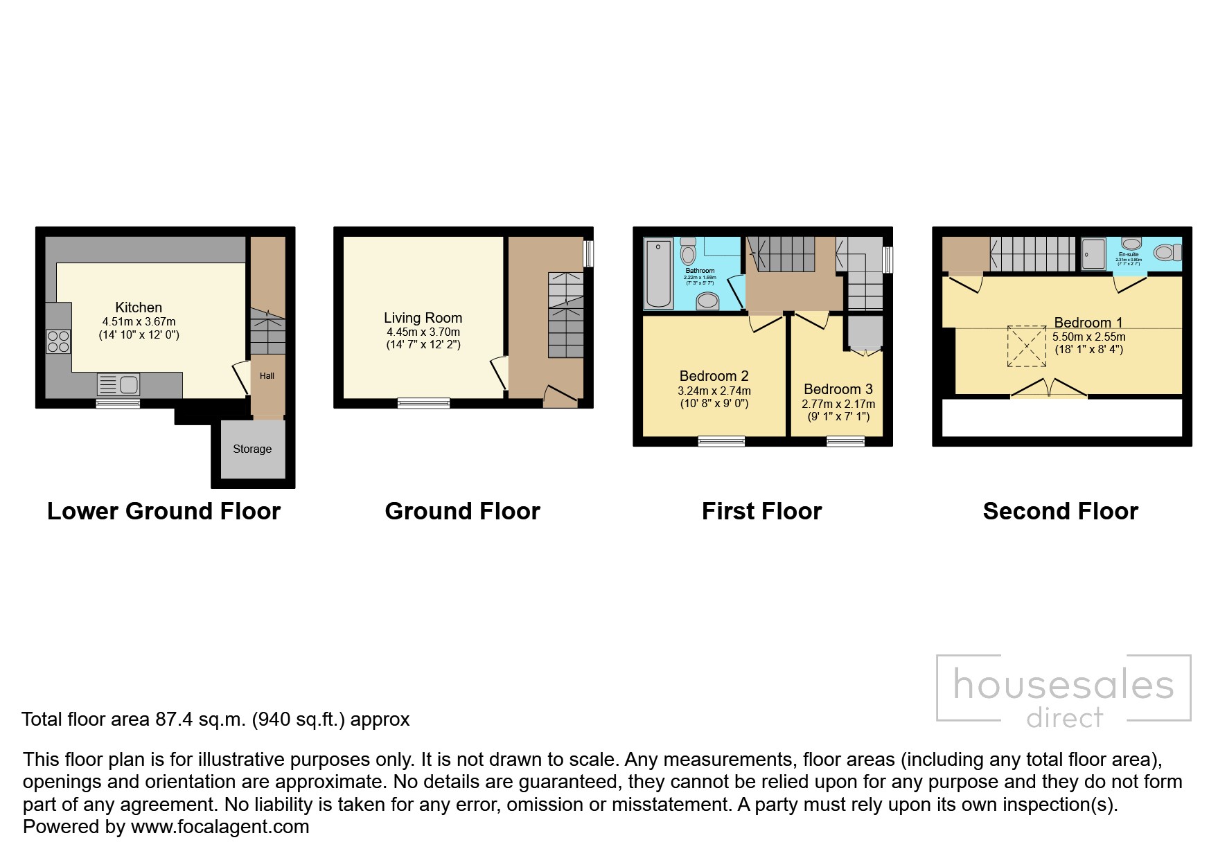 3, King Street, Huddersfield floorplan