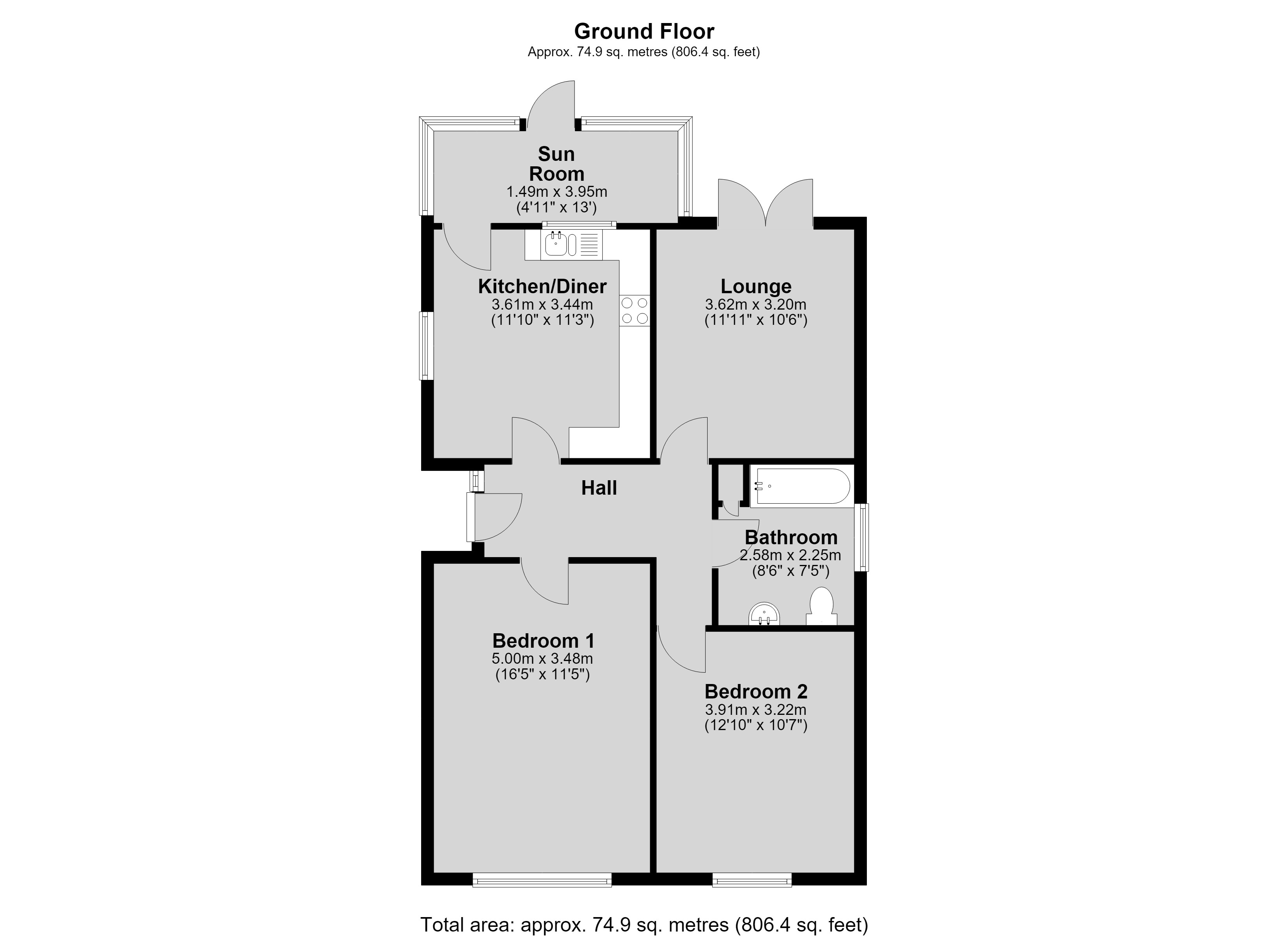 42, The Close, Lincoln floorplan