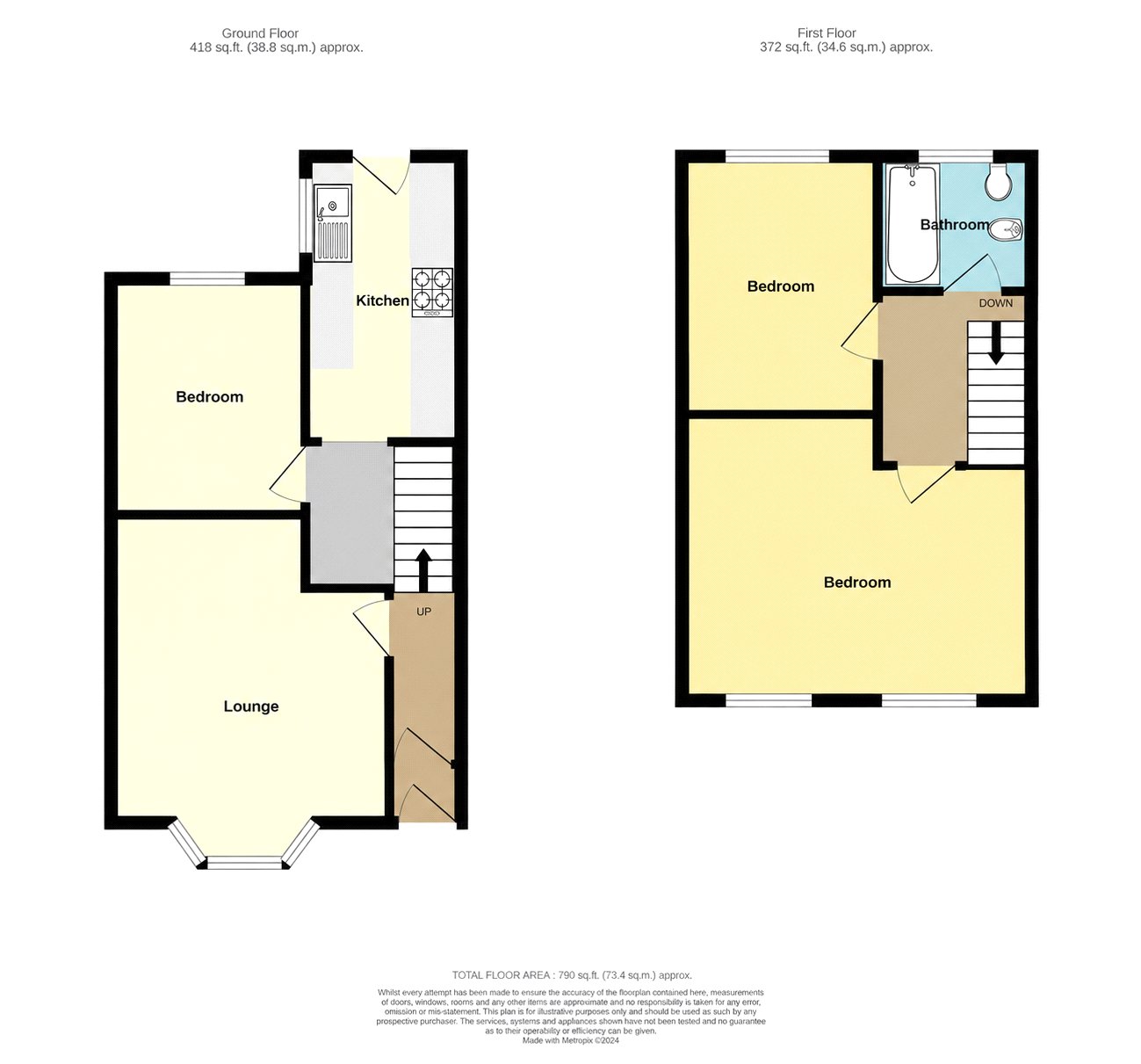 25, Oak Road, Bristol floorplan