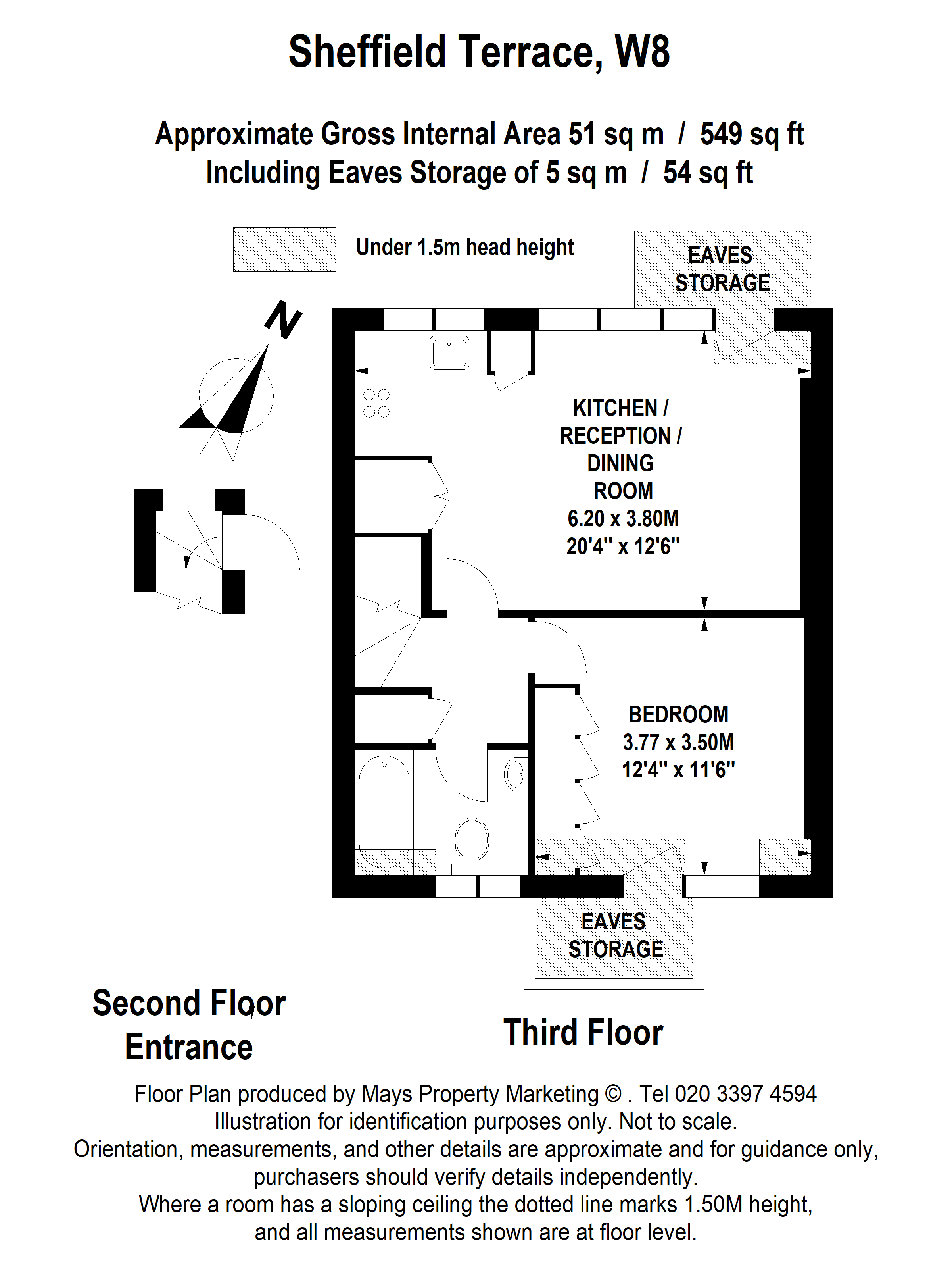 5, 12, Sheffield Terrace, Kensington floorplan