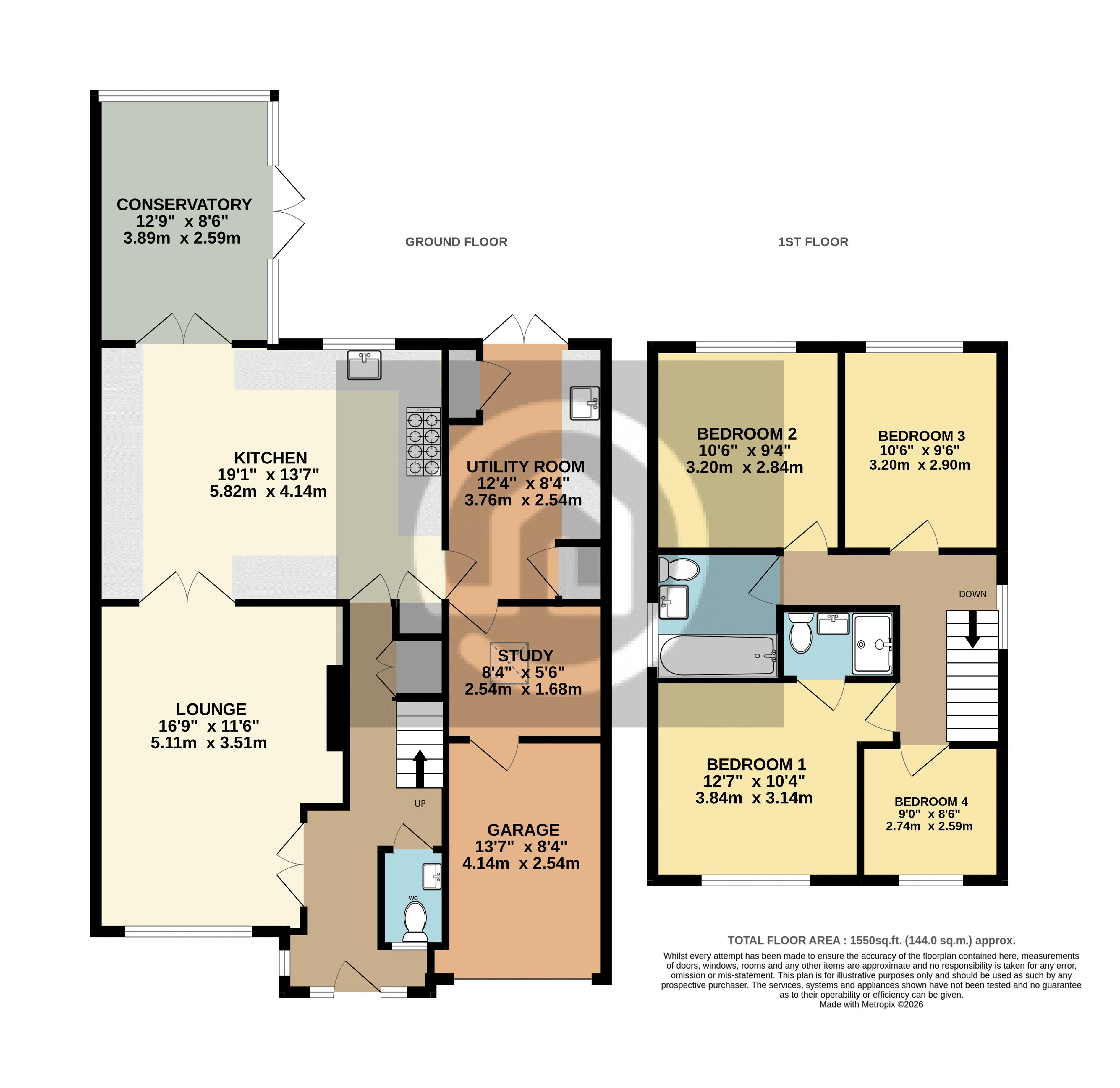 Bourneside, Bedford floorplan