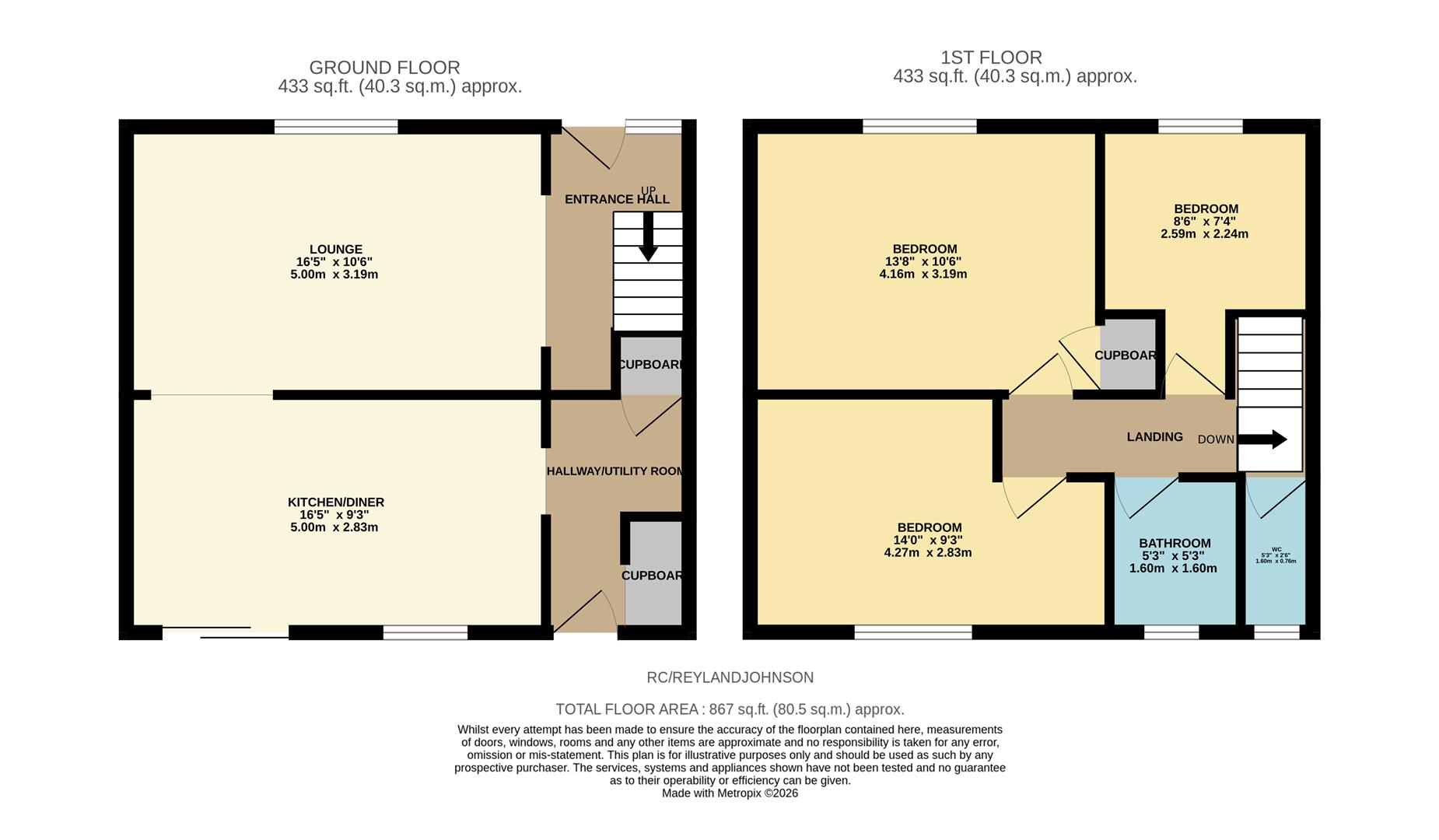 27, Radburn Close, Harlow floorplan
