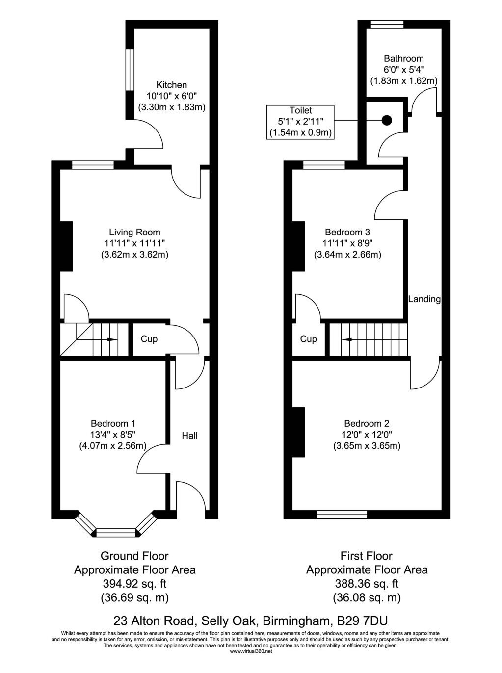 23, Alton Road, Birmingham floorplan