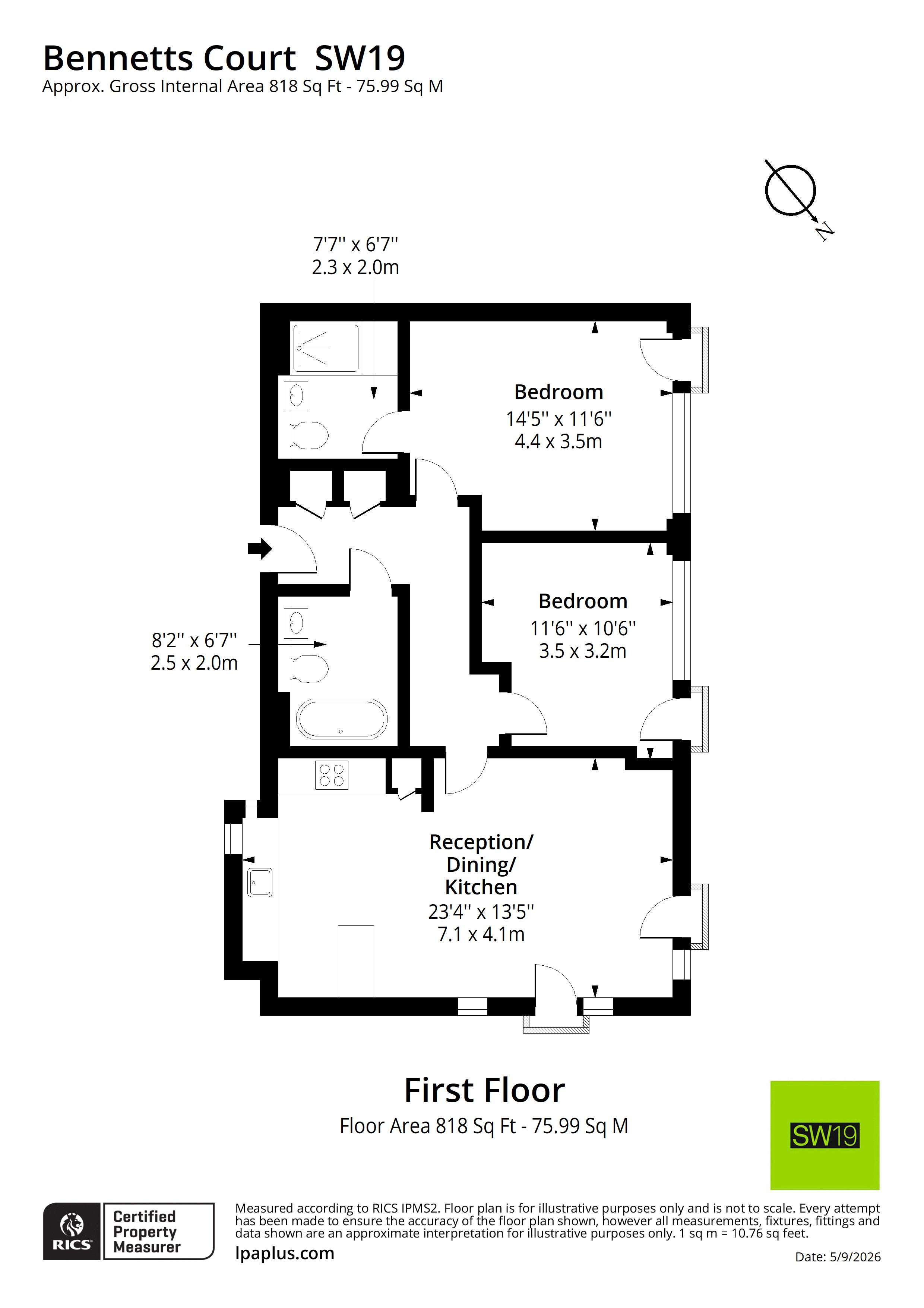 36 Bennetts Courtyard, Watermill Way, London floorplan