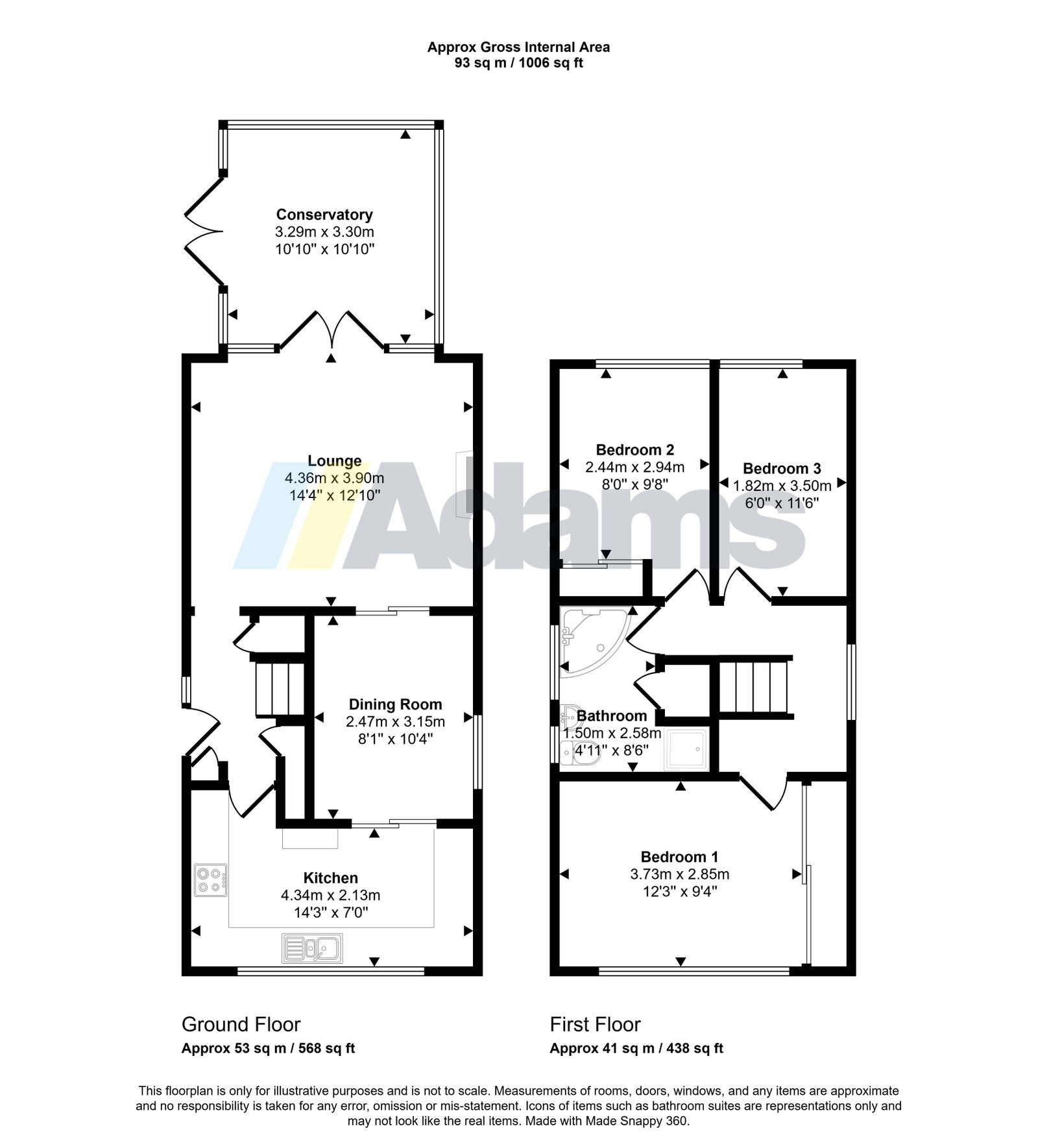 14, Belmont Road, Widnes floorplan