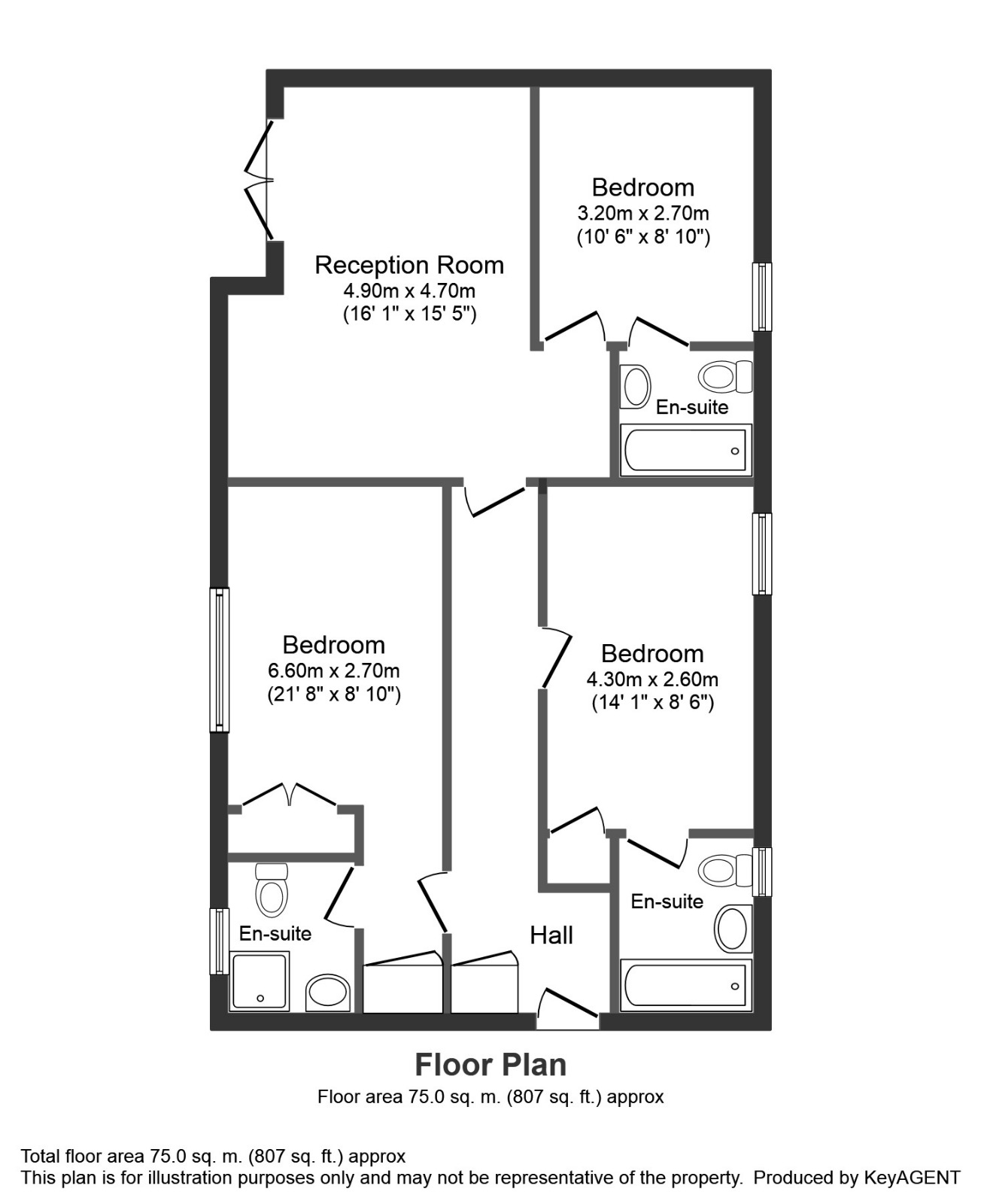 Flat E 3-7 Chalton Street, NW1 1JD, London floorplan