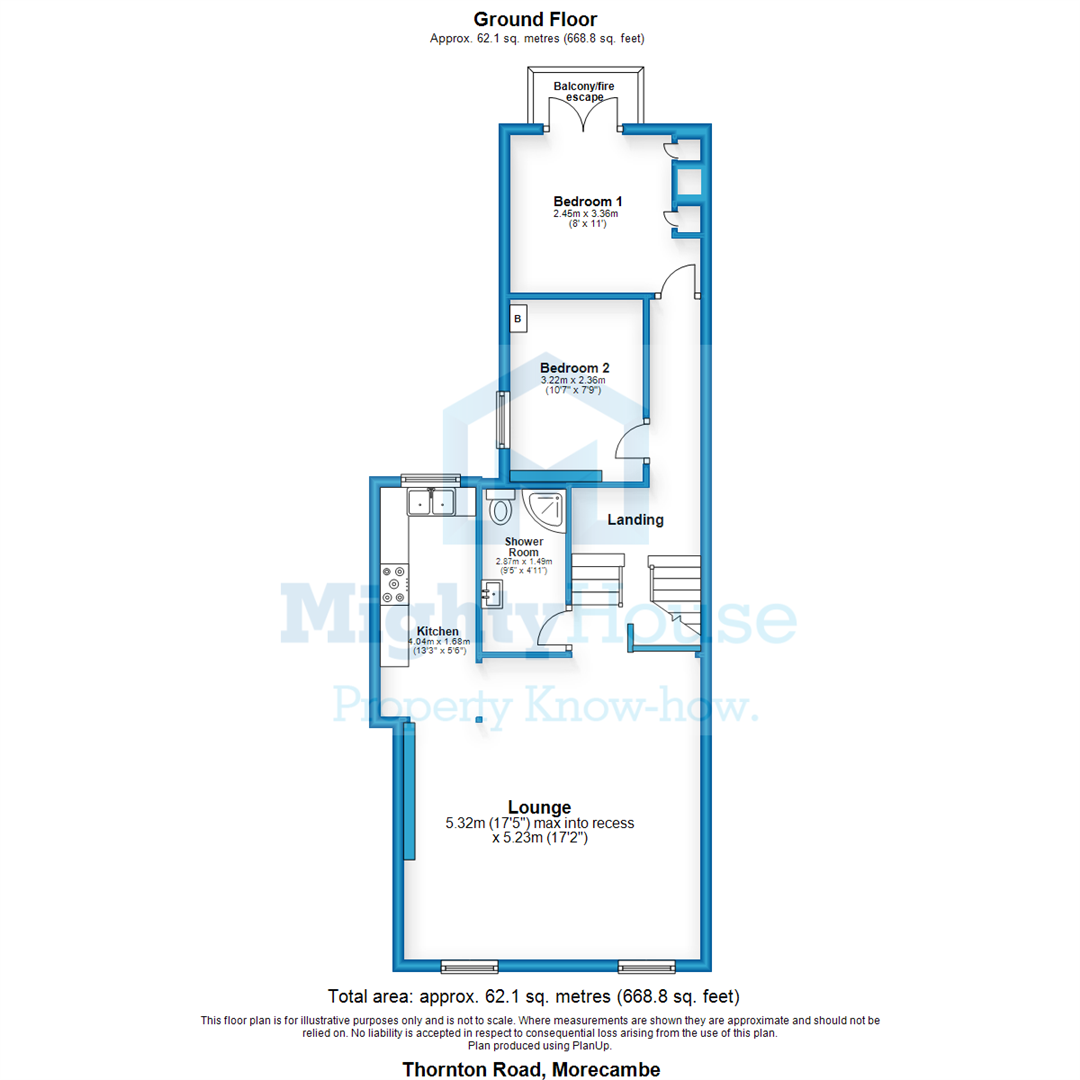 2 Bedrooms Flat for sale in Thornton Road, Morecambe LA4