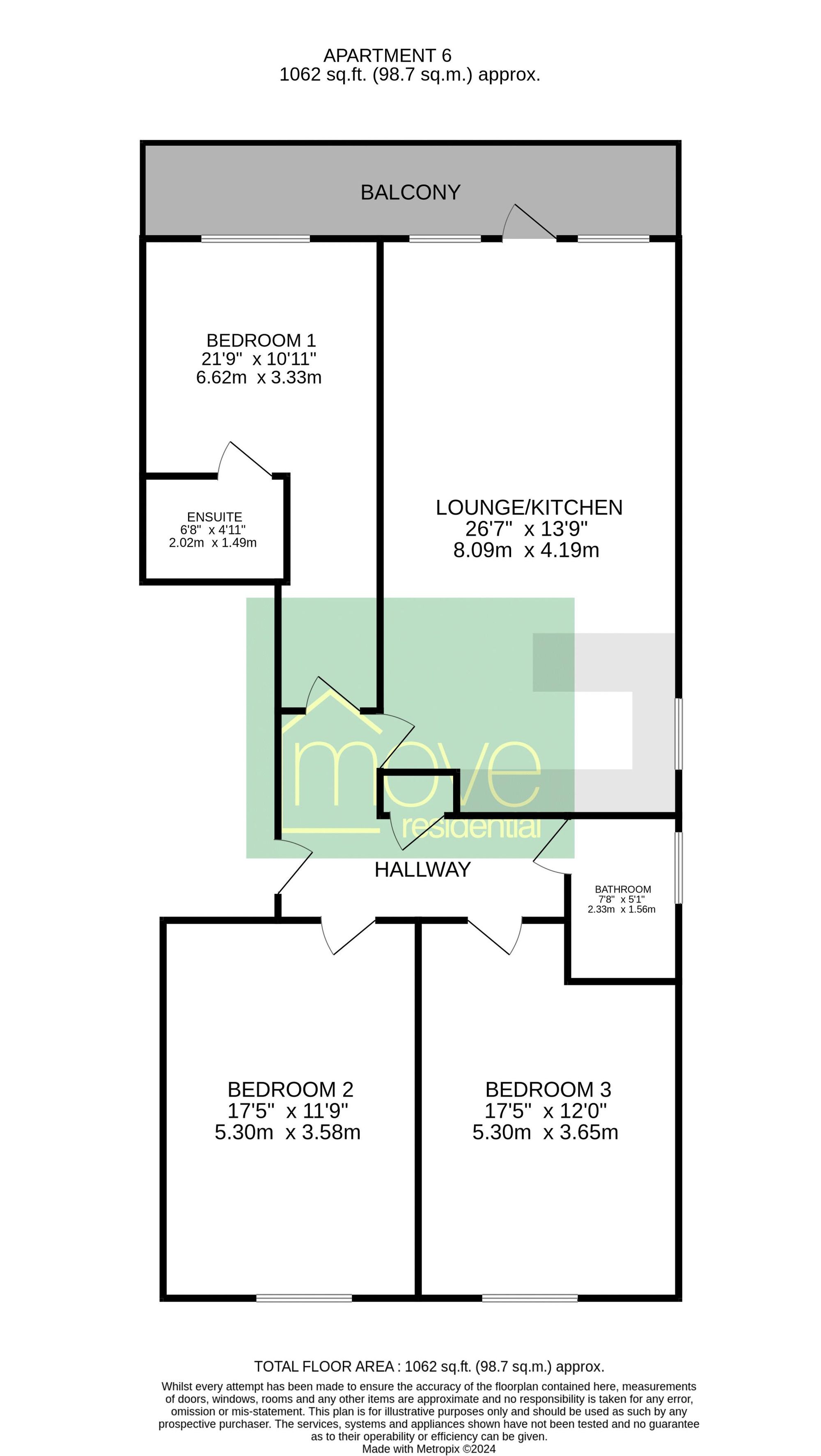 6 Bryan Court, 4 Rocky Lane, Wirral floorplan