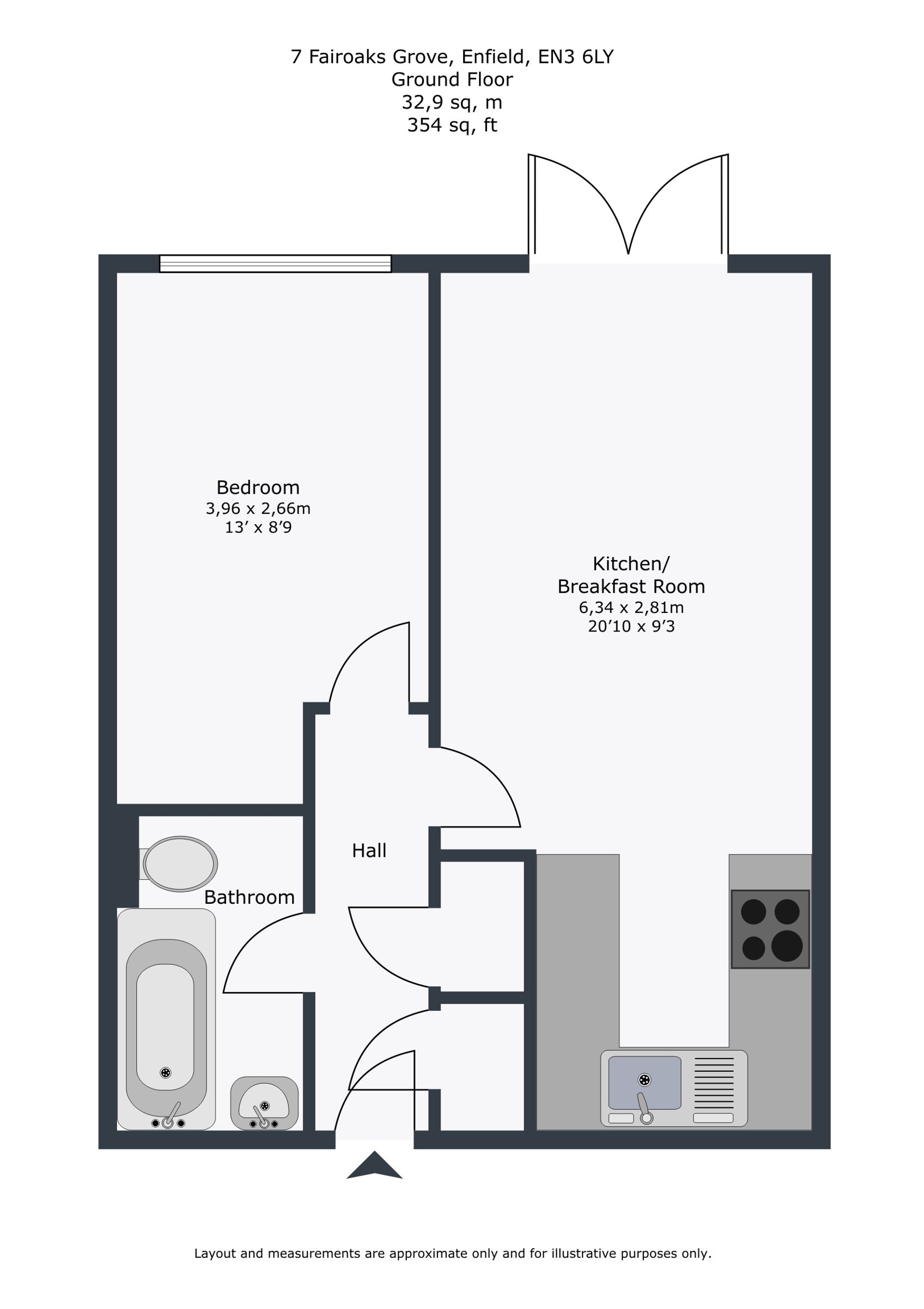 Fairoak Grove, Rotherfield Road, London floorplan