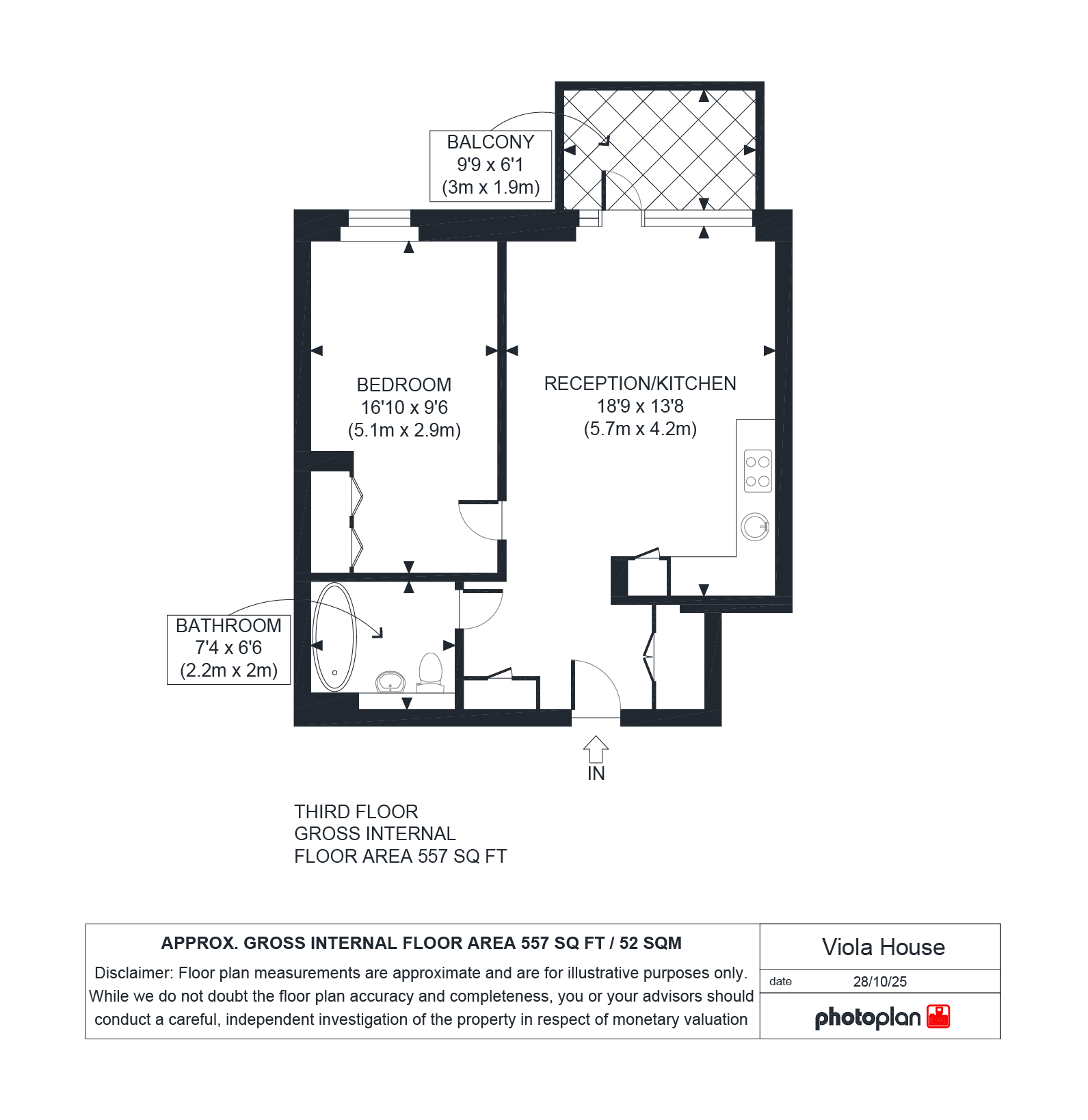 20 Viola House, 12, Greenleaf Walk, Southall floorplan