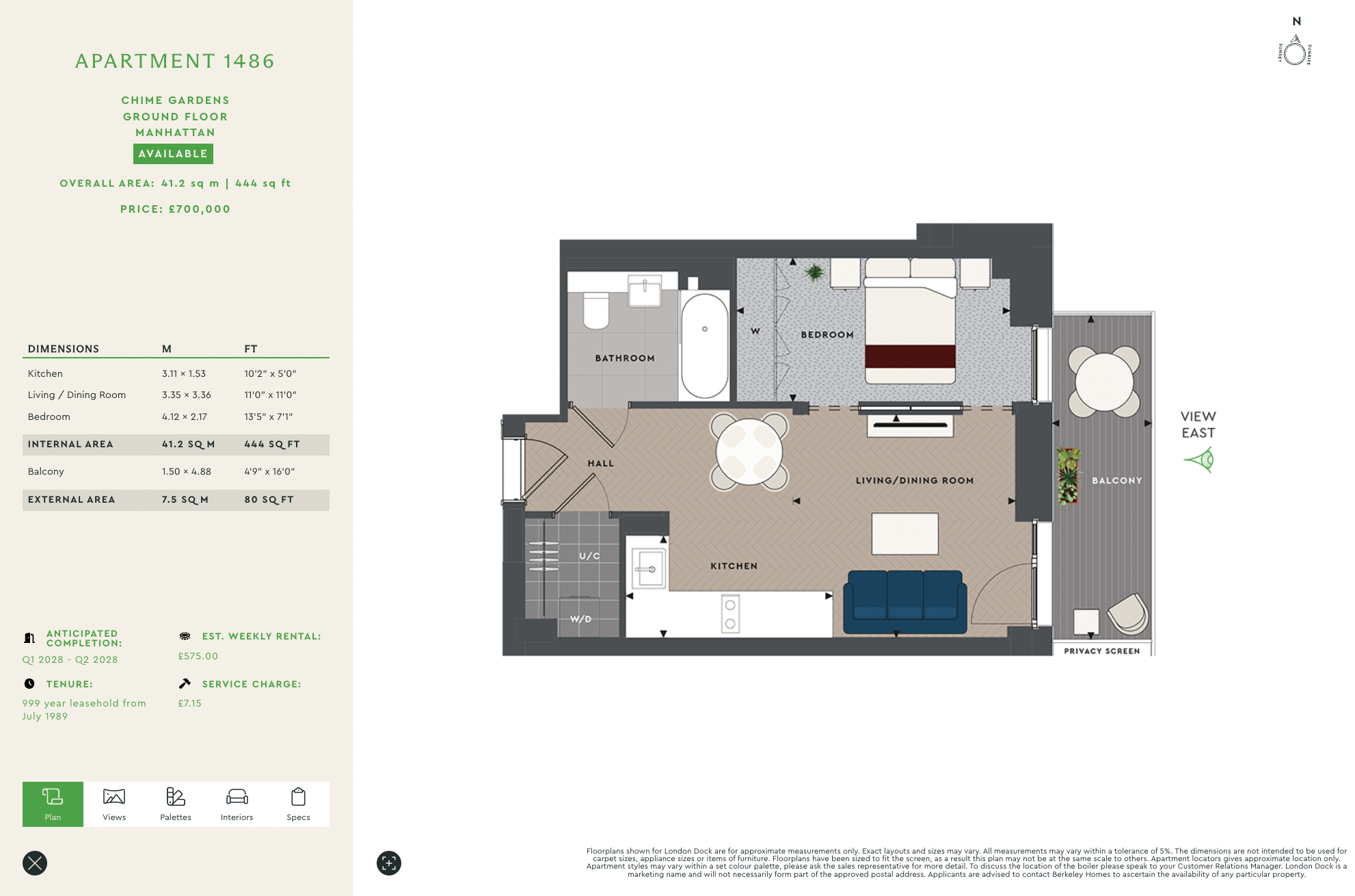 London Dock, Wapping, Arrival Square, London floorplan