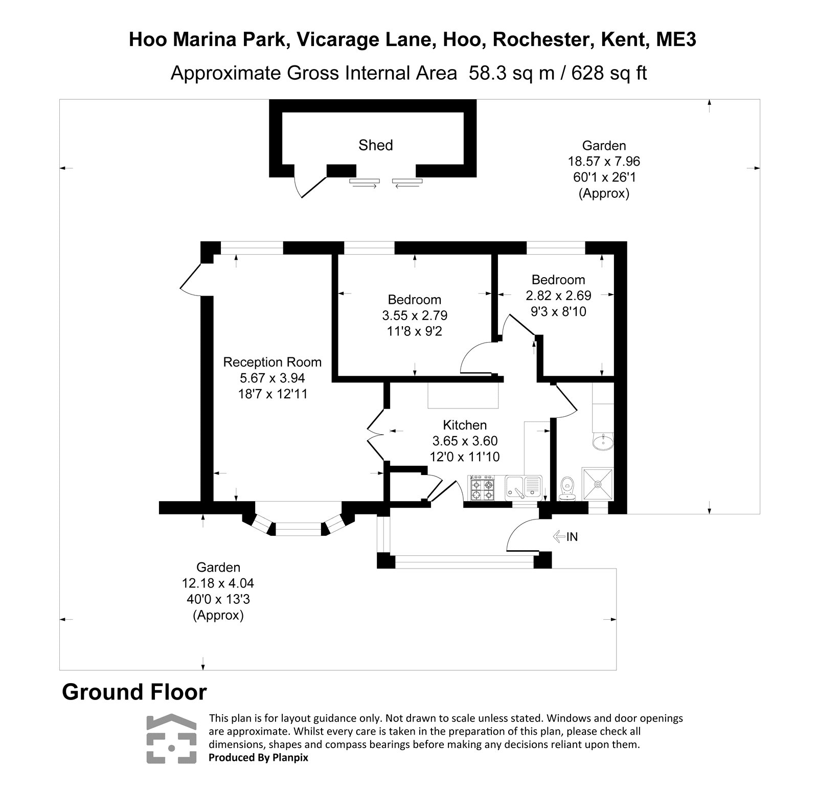 50, Hoo Marina Park, Rochester floorplan