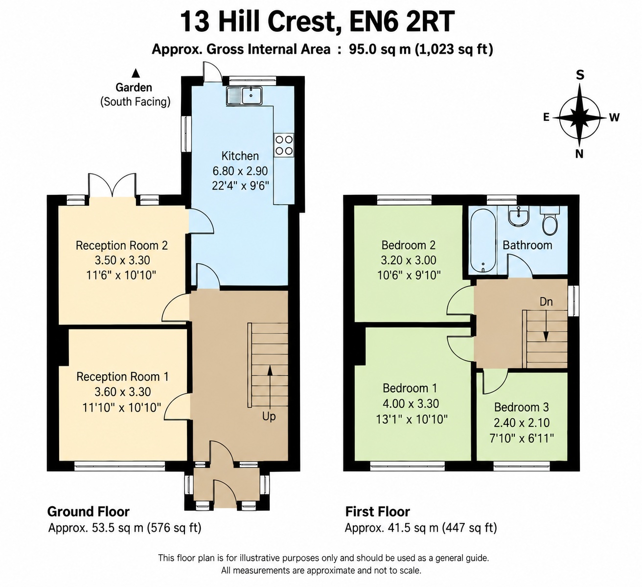 13, Hill Crest, Potters Bar floorplan