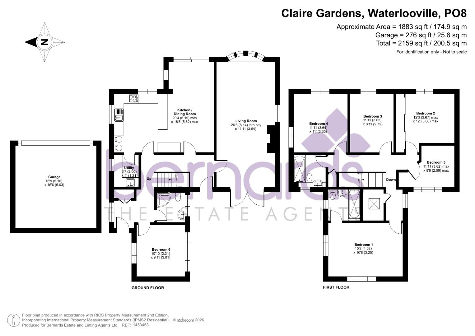 1, Claire Gardens, Waterlooville floorplan