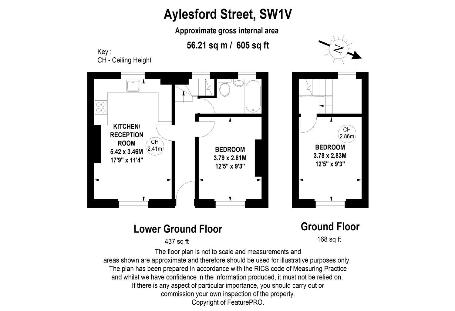 2 Bedrooms Flat for sale in Aylesford Street, London SW1V