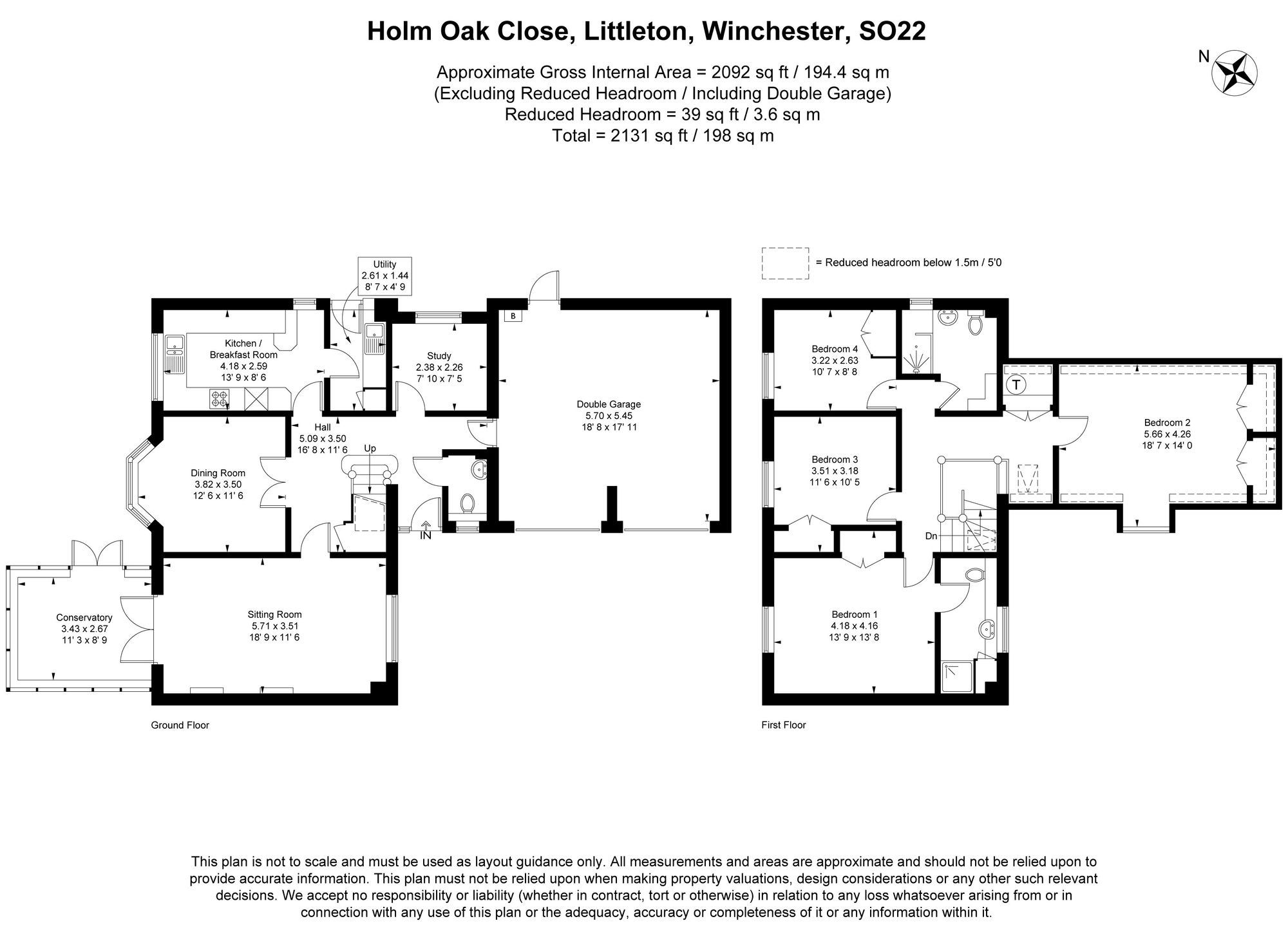 3 Holm Oak Close, Winchester floorplan