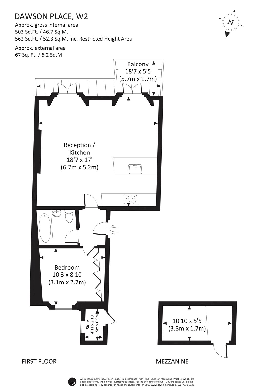 1 Bedrooms Flat for sale in Dawson Place, London W2