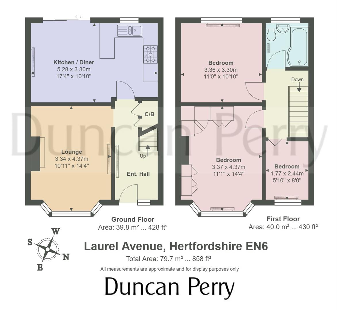 43, Laurel Avenue, Potters Bar floorplan