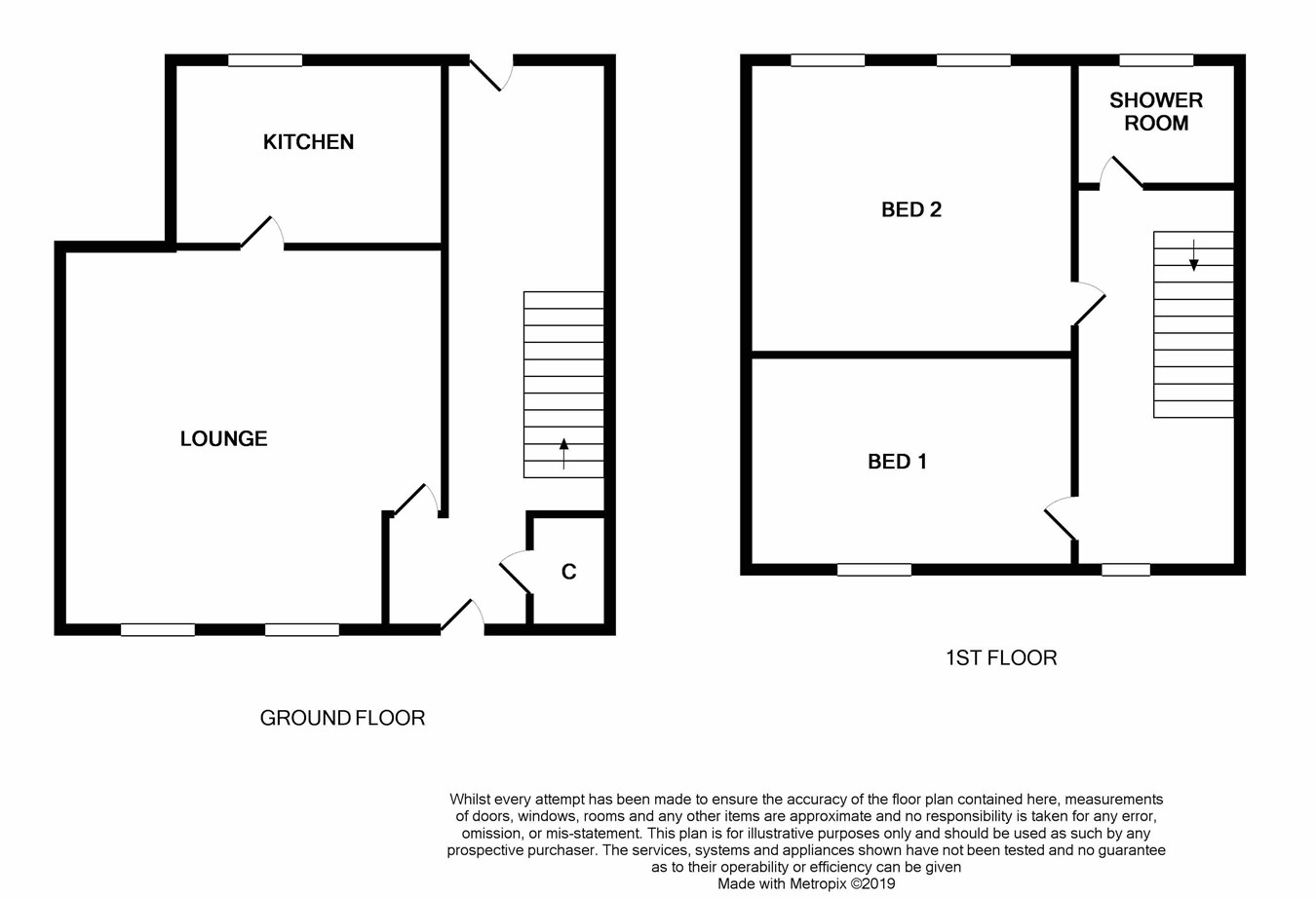 2 Bedrooms Terraced house for sale in Bridge Street, Catrine, Mauchline KA5