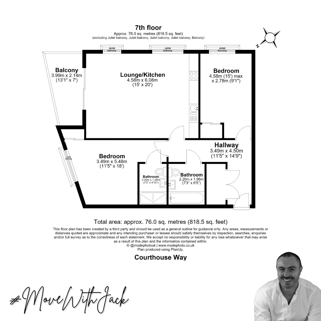 48 Jacquard Apartments,11 Courthouse Way, London floorplan