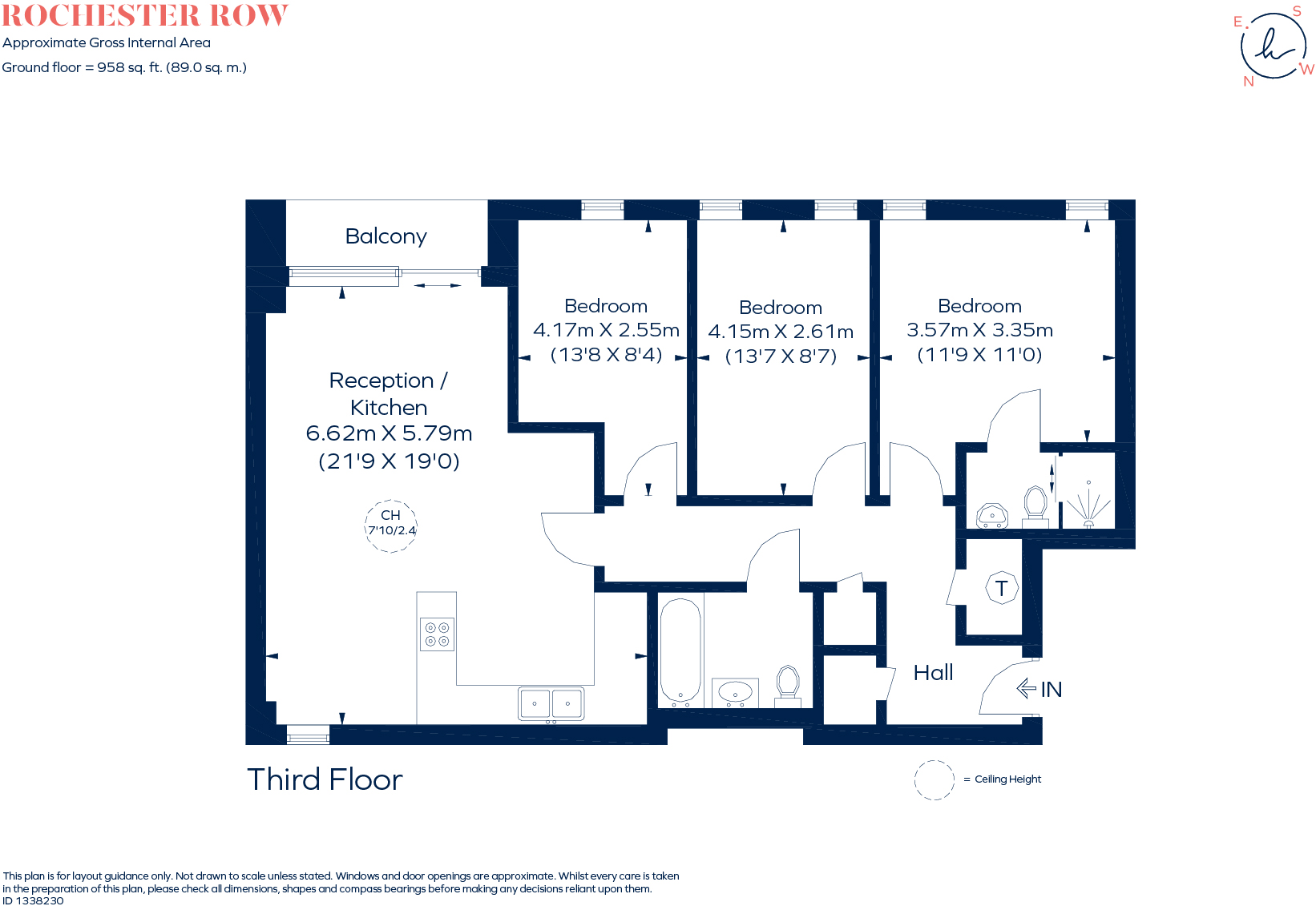 Apartment 13, 10, Rochester Row, London floorplan