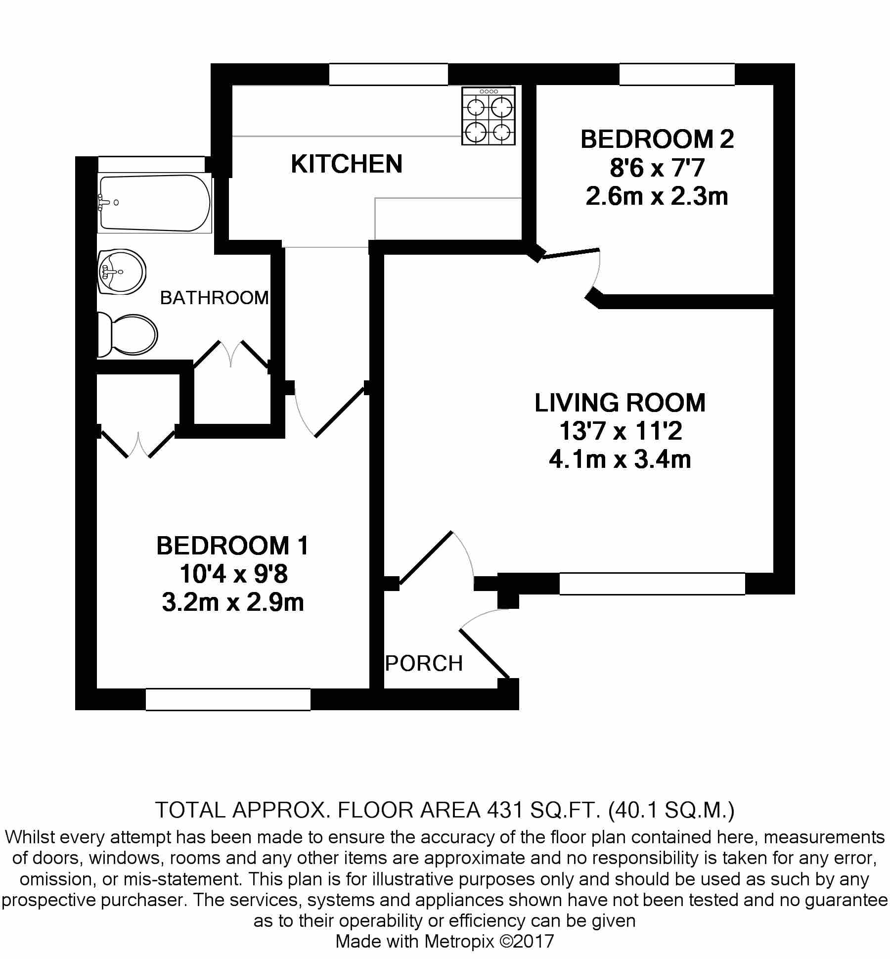 2 Bedrooms Link-detached house to rent in Chalk Road, Godalming GU7