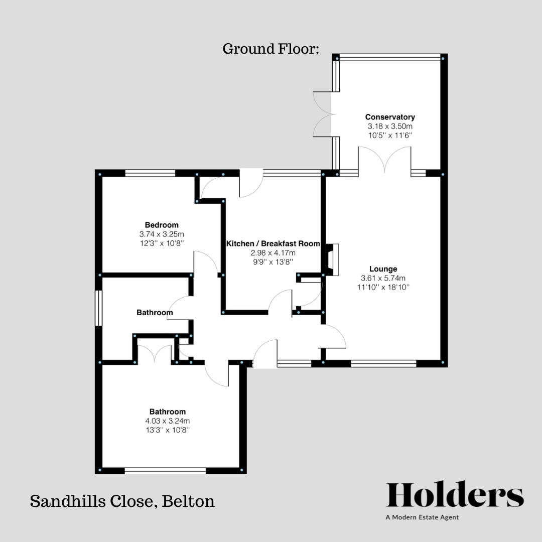 4, Sandhills Close, Loughborough floorplan