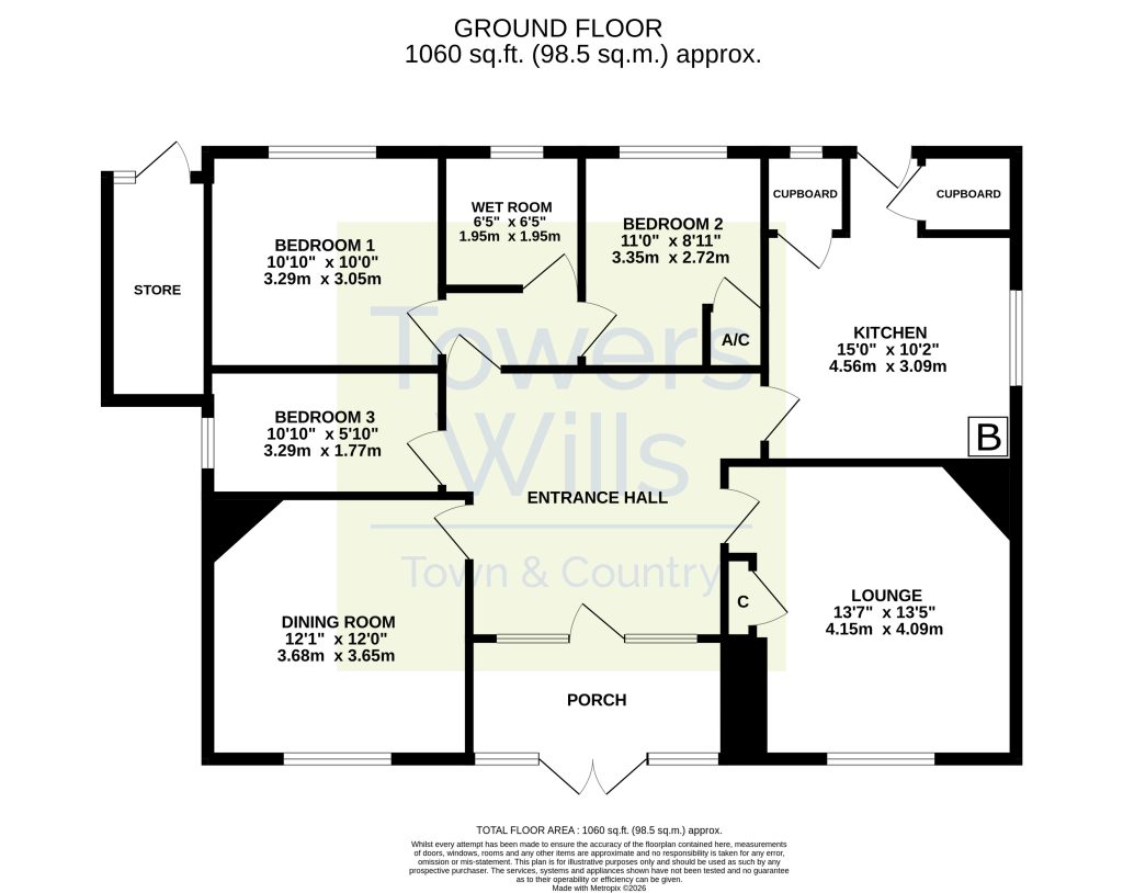 58, West Coker Road, Yeovil floorplan