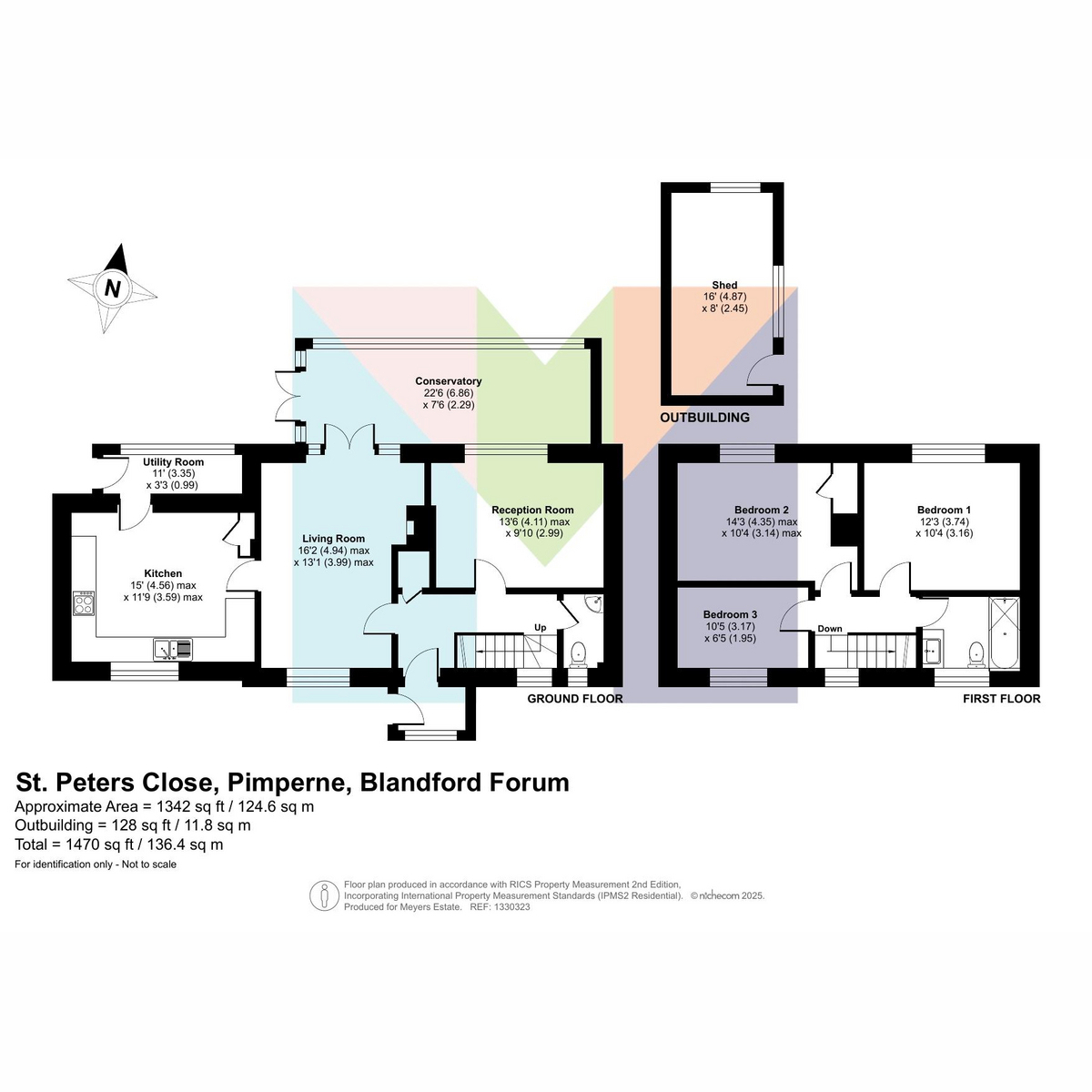 3, St. Peters Close, Pimperne floorplan