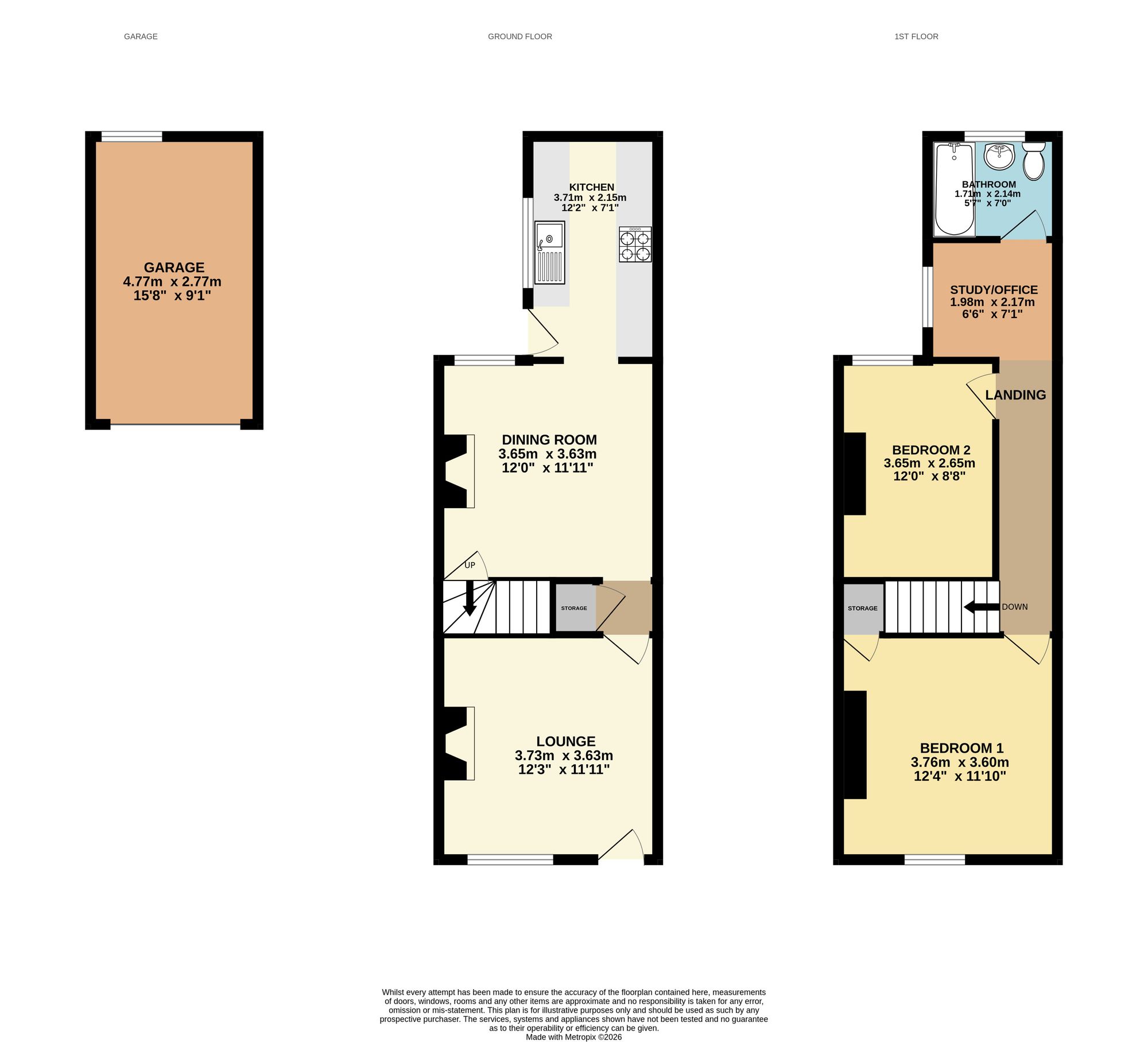 28 Welbeck Street, Worksop floorplan