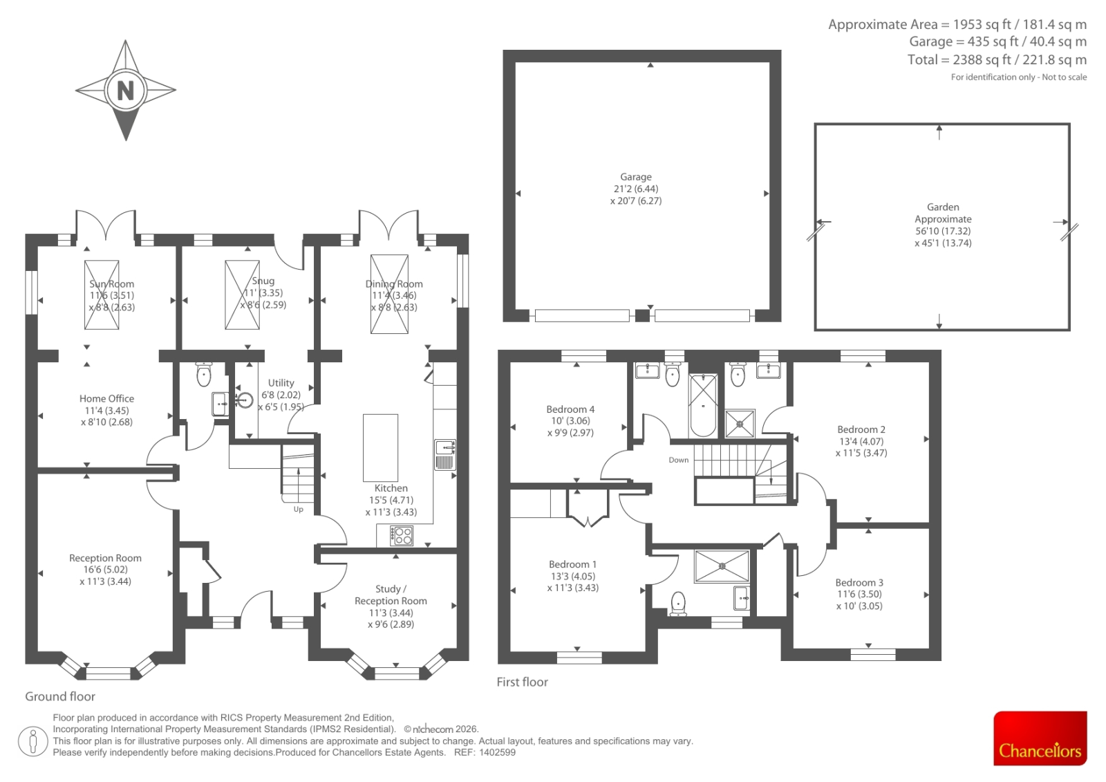 11 HOLLY LANE, Drayton, Abingdon floorplan