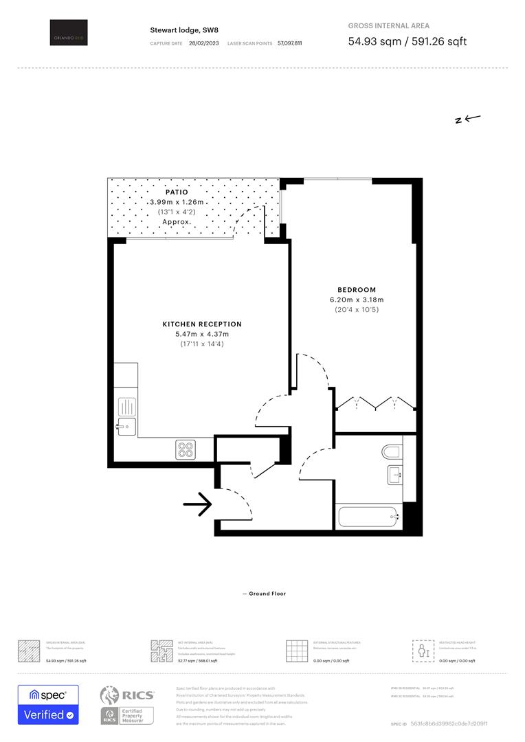 217 Stewarts Road, London floorplan
