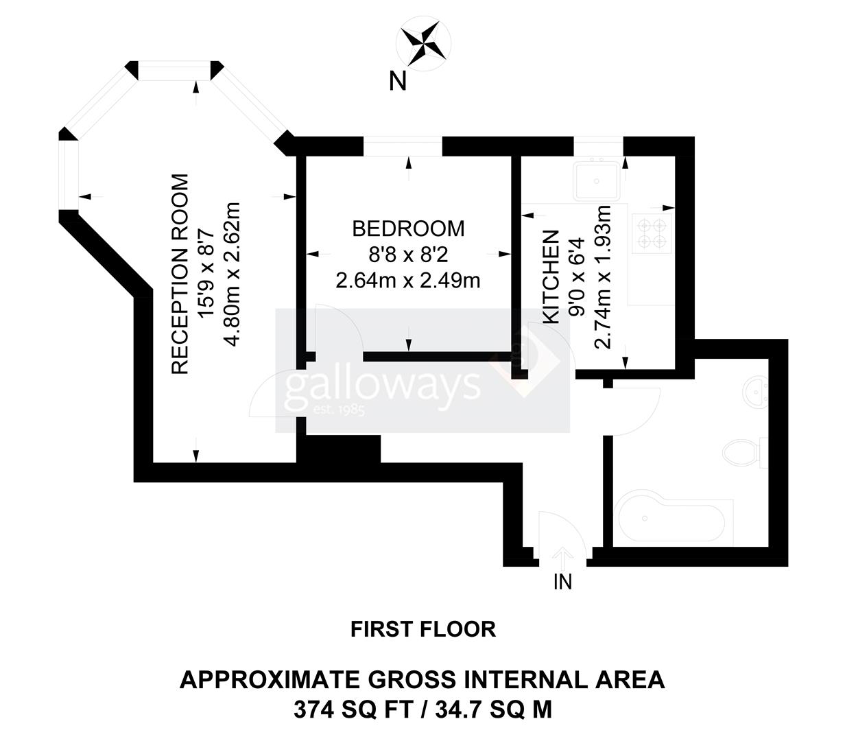 Flat 3, 90-91, Leigham Vale, London floorplan