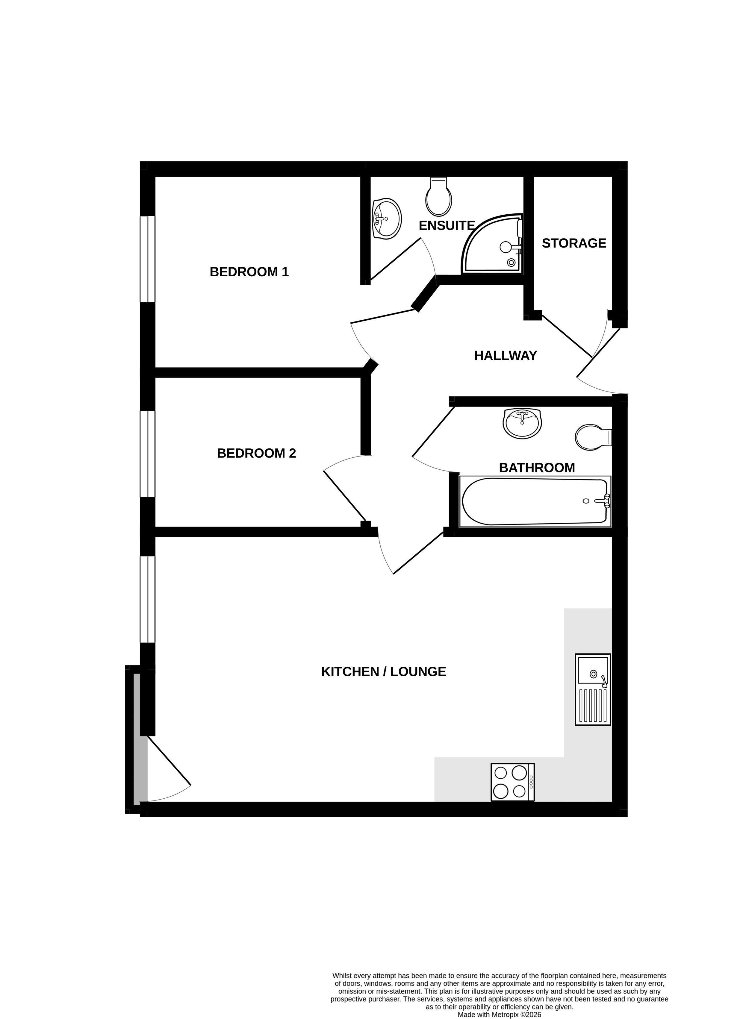 Flat 25 Albert House, 52, Victoria Road, Hampshire floorplan