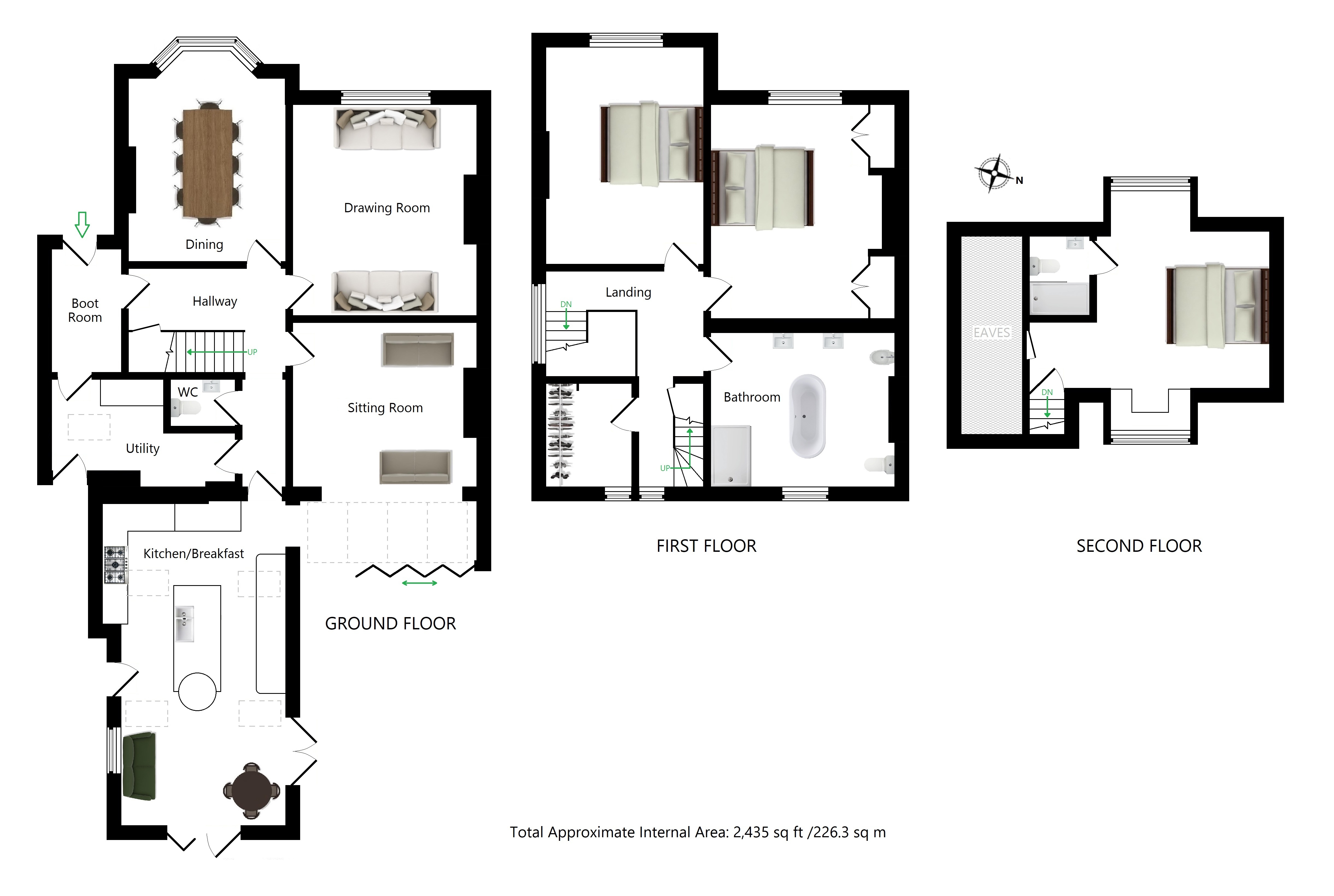 St Johns, Burleigh Road, Charing floorplan