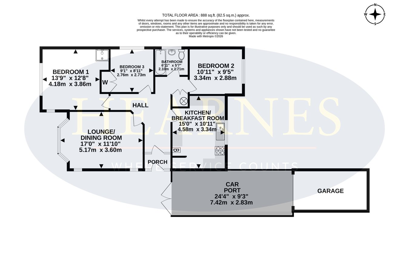 3, Ridgeway, Ferndown floorplan
