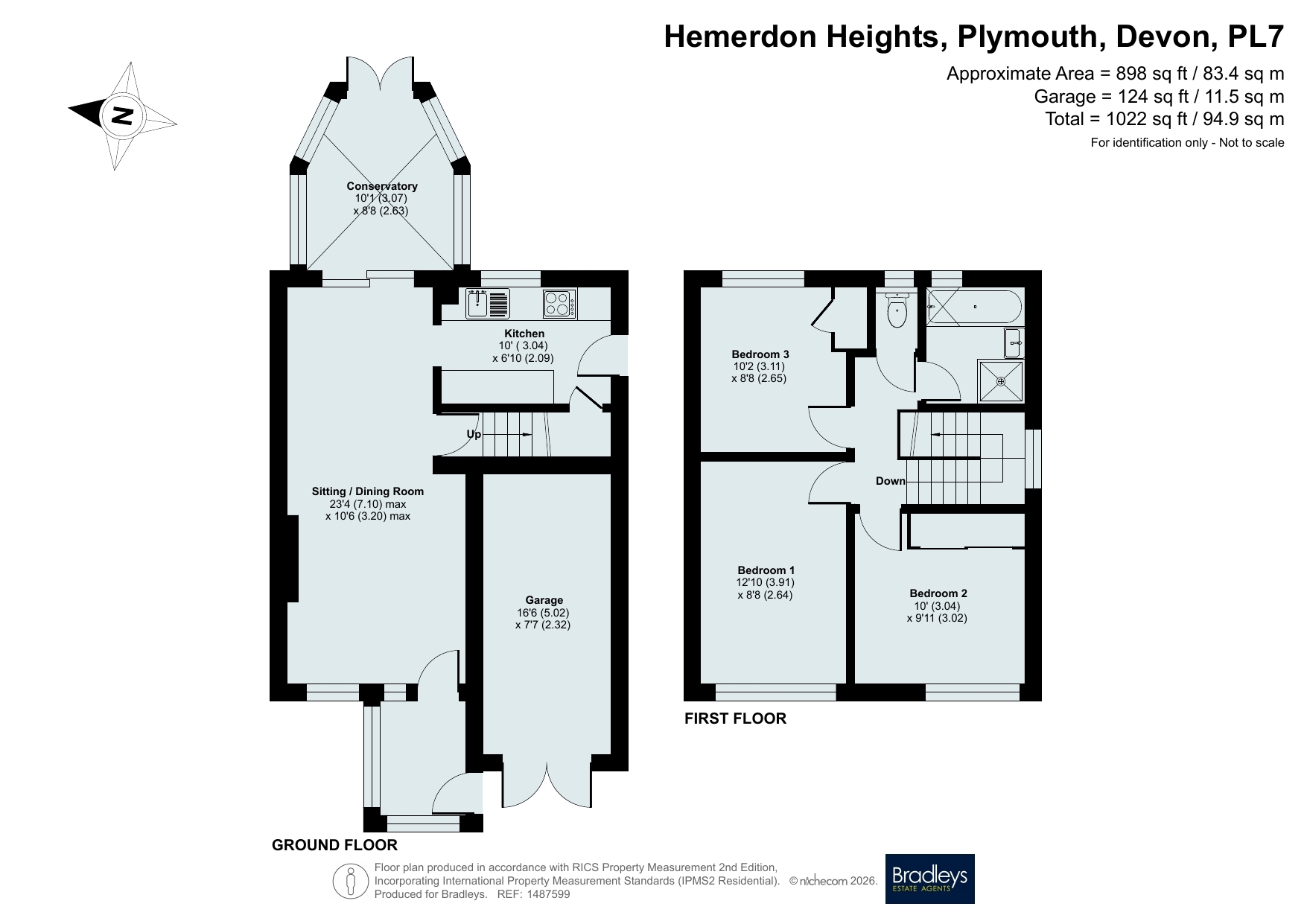 158 Hemerdon Heights, Plympton Devon, Devon floorplan