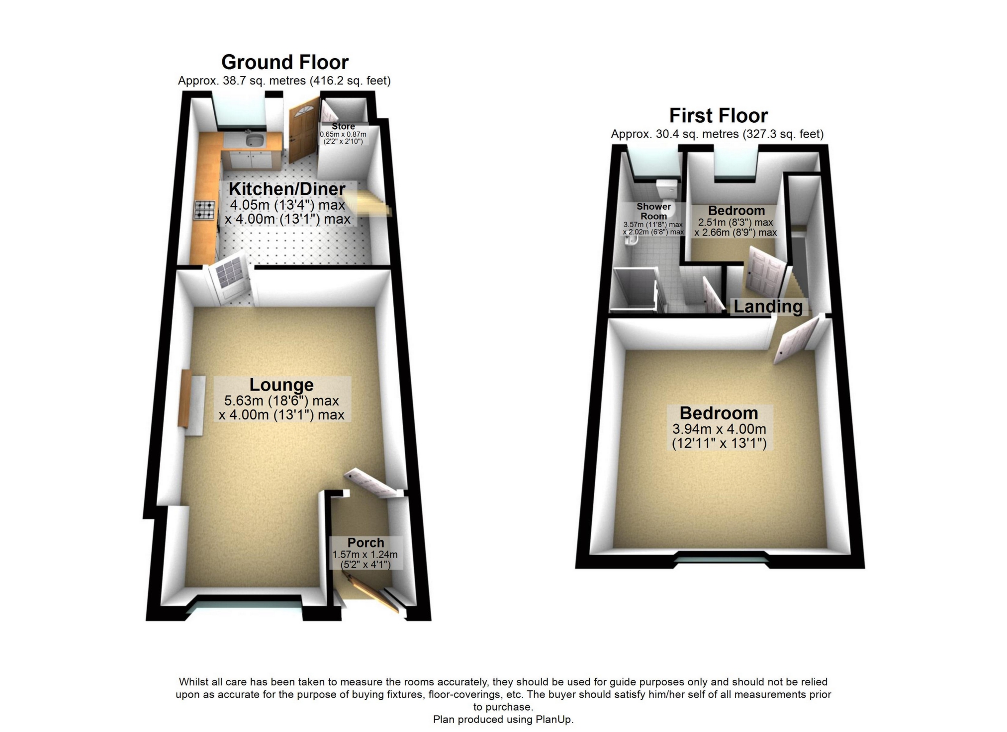 14, Ivy Cottages, Haughton Dale floorplan
