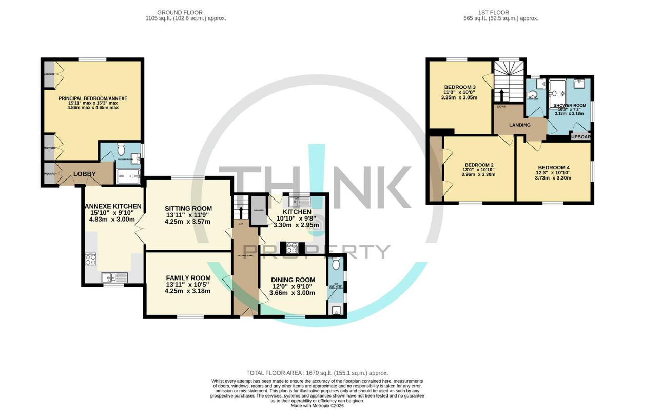 308, Dereham Road, Norwich floorplan