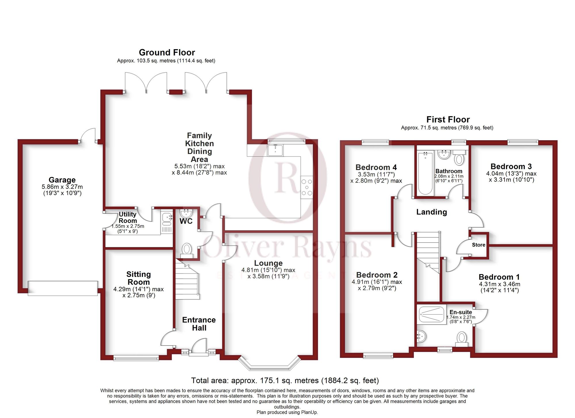 2 Thistle Close, Leicestershire floorplan