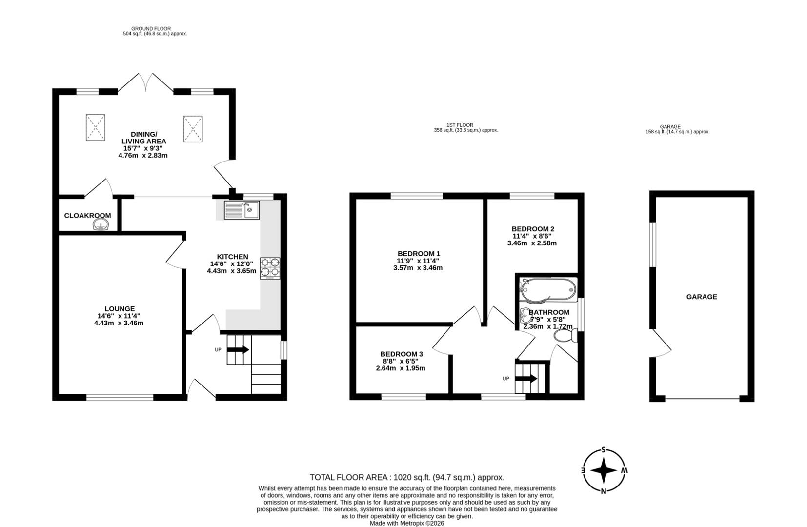 Holme Lane, Messingham floorplan